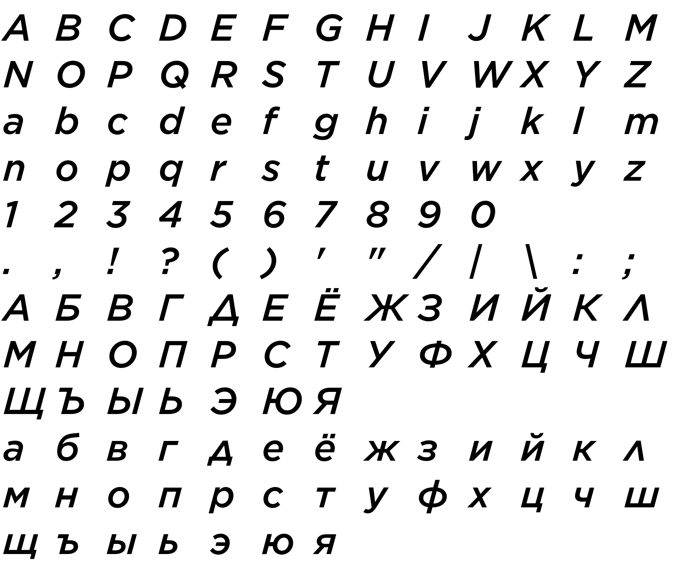 Шрифт Gotham-MediumItalic