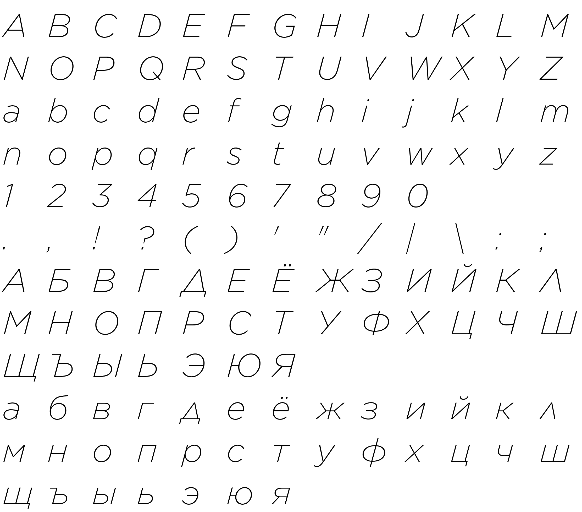 Шрифт Gotham-XLightItalic