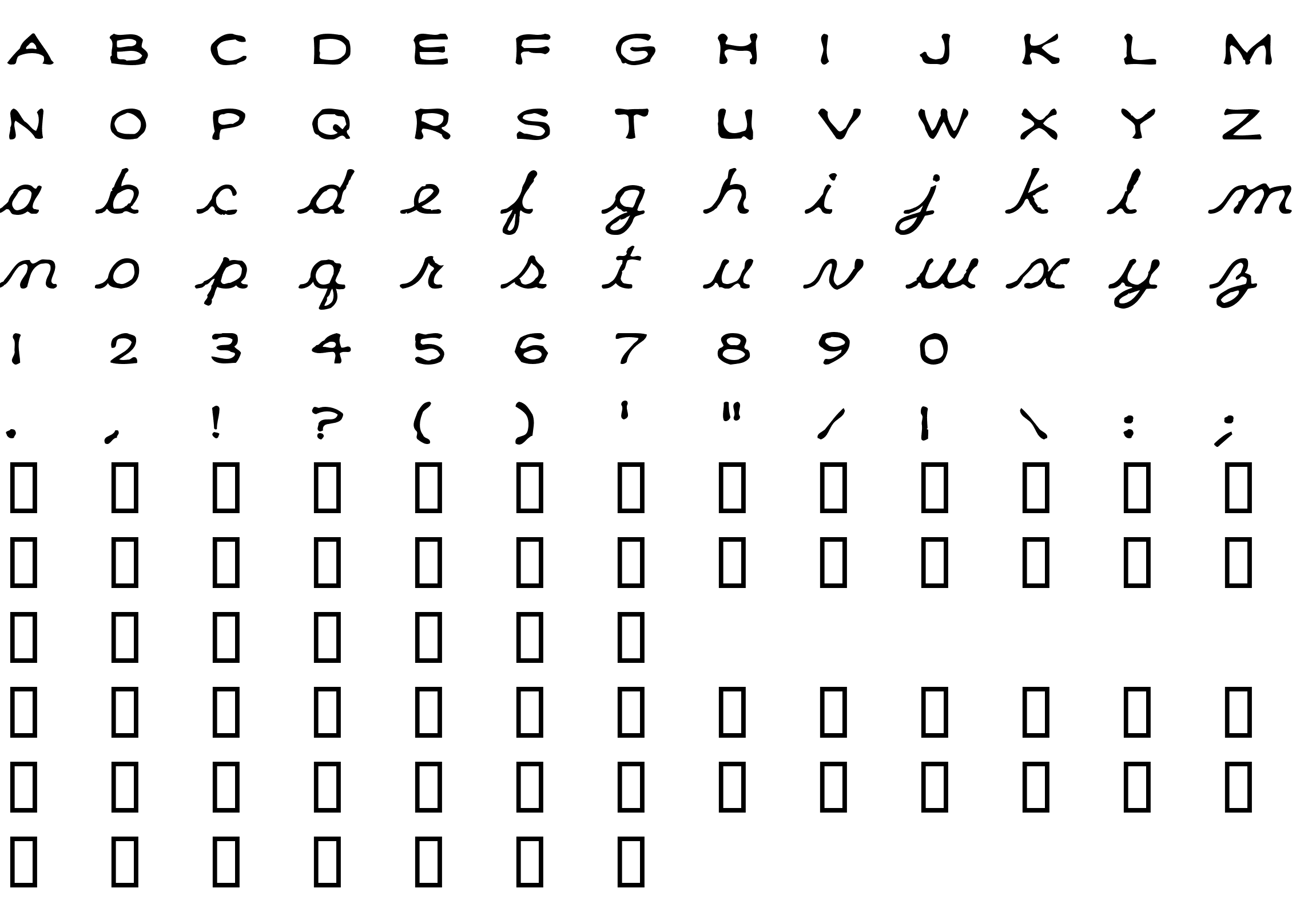 Шрифт Klee CapScript