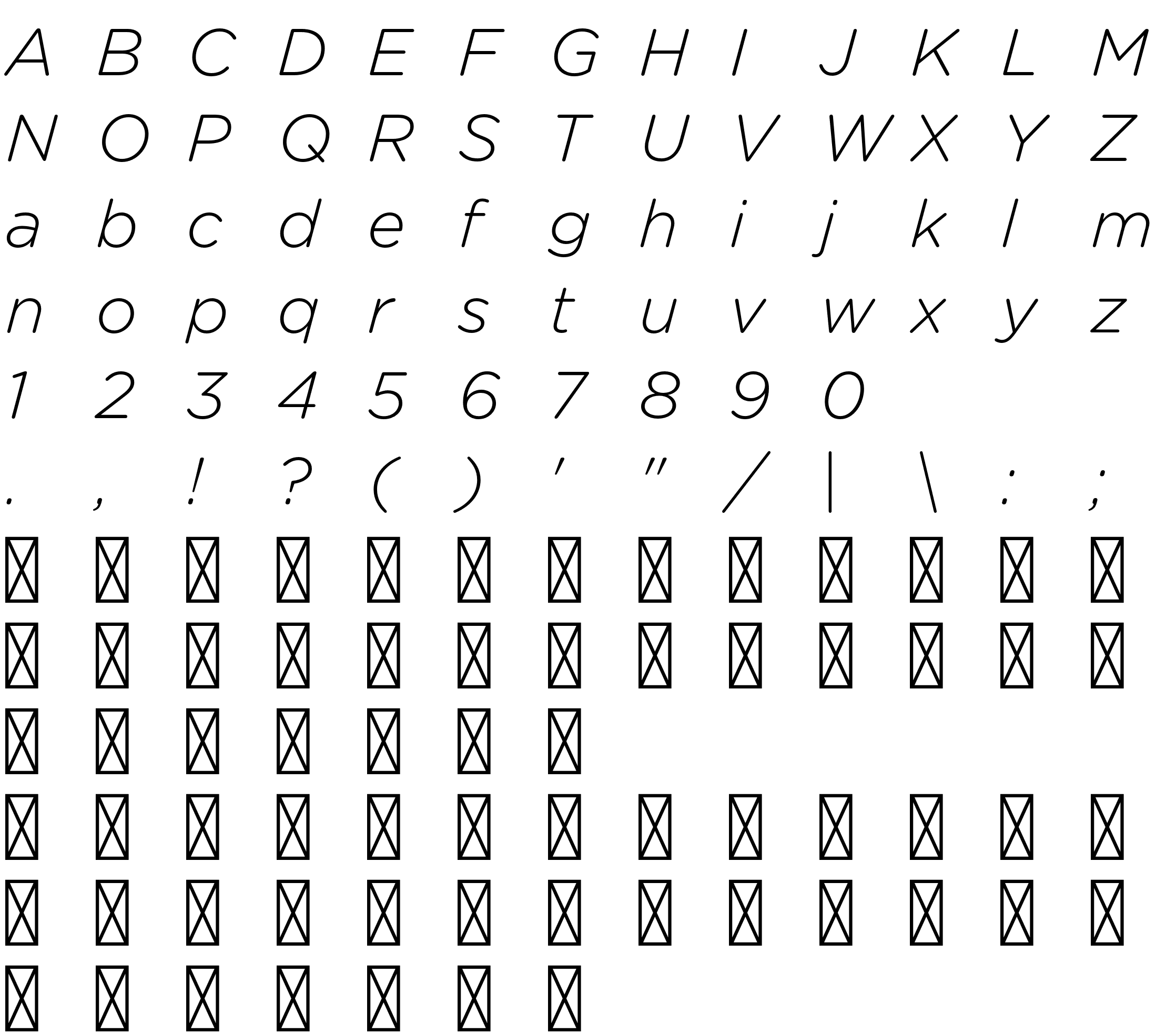 Шрифт GothamRnd-LightItalic