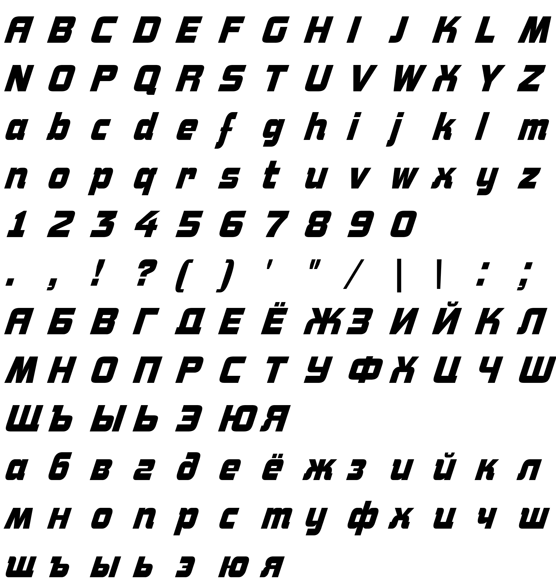 Шрифт Concepto Nr Bold Italic