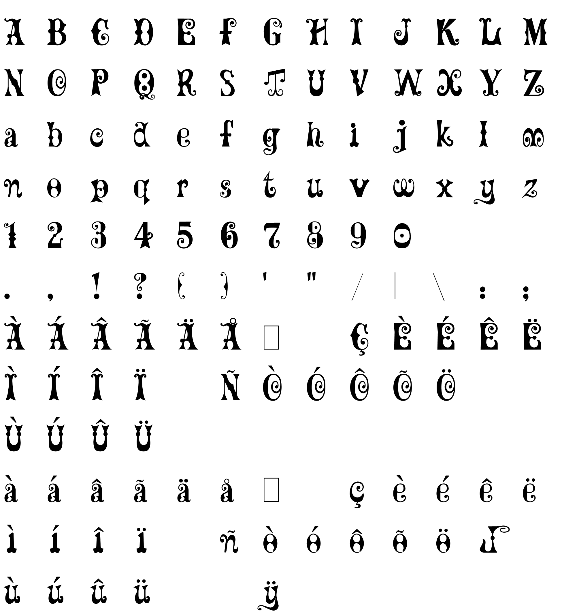 Шрифт MaxCircus