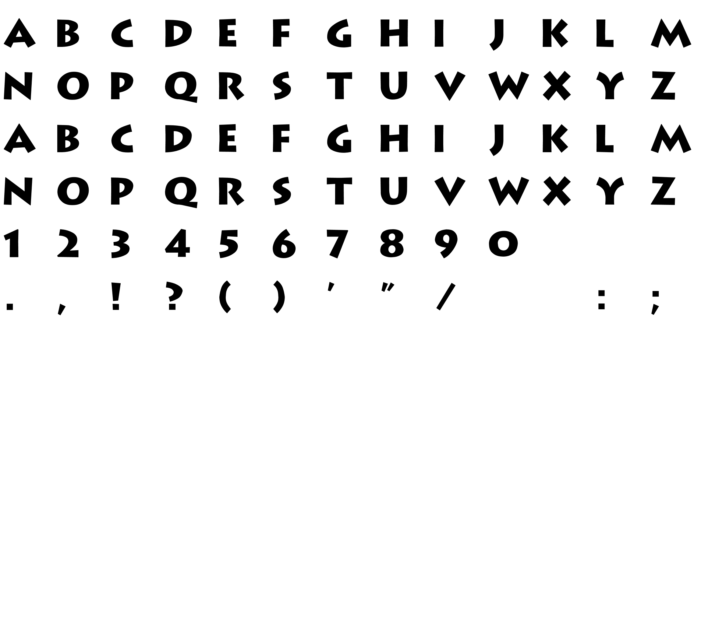 Шрифт Strong Type