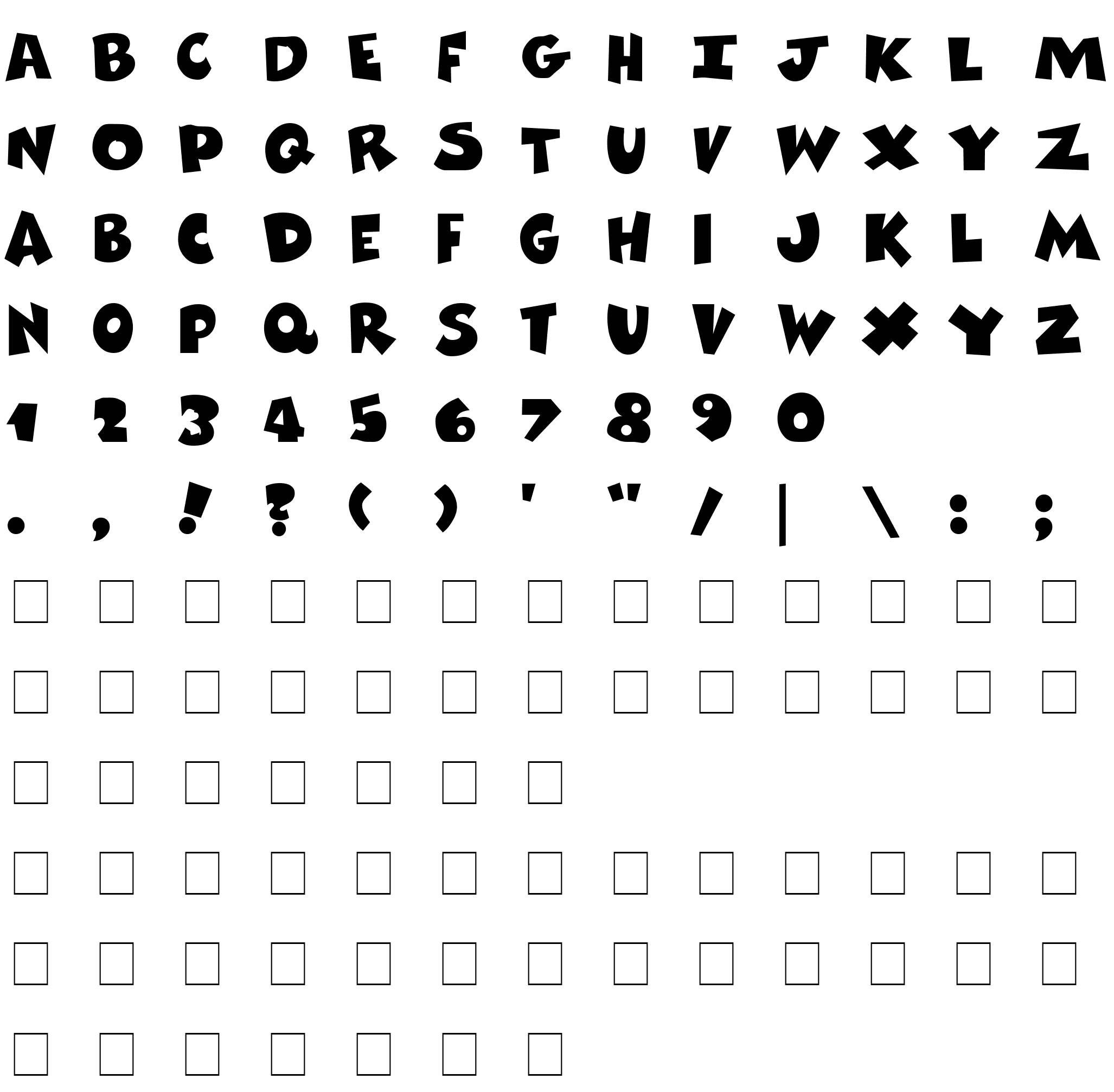 Шрифт Comix Heavy