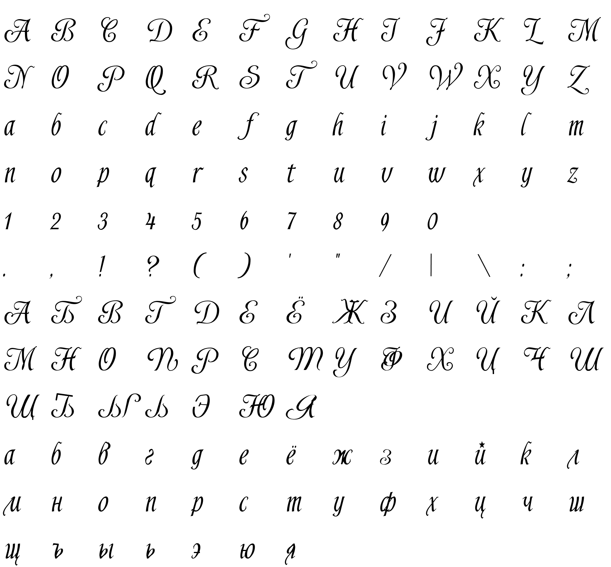 Шрифт Shardee [Rus by me]