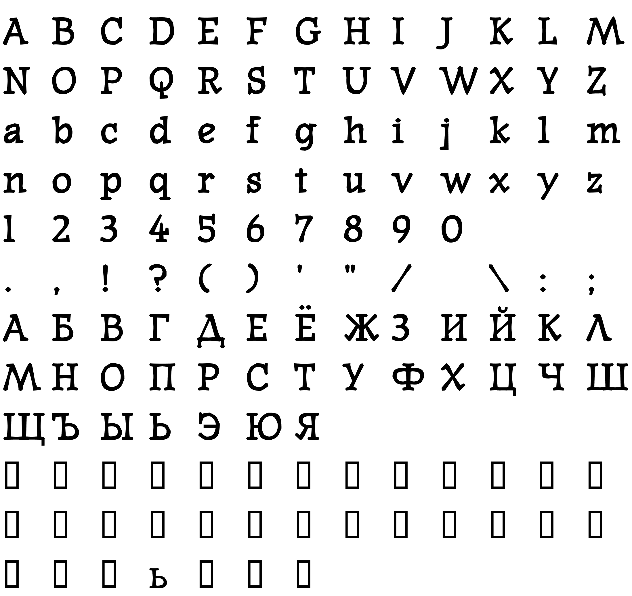 Шрифт WesternPressSSK Bold