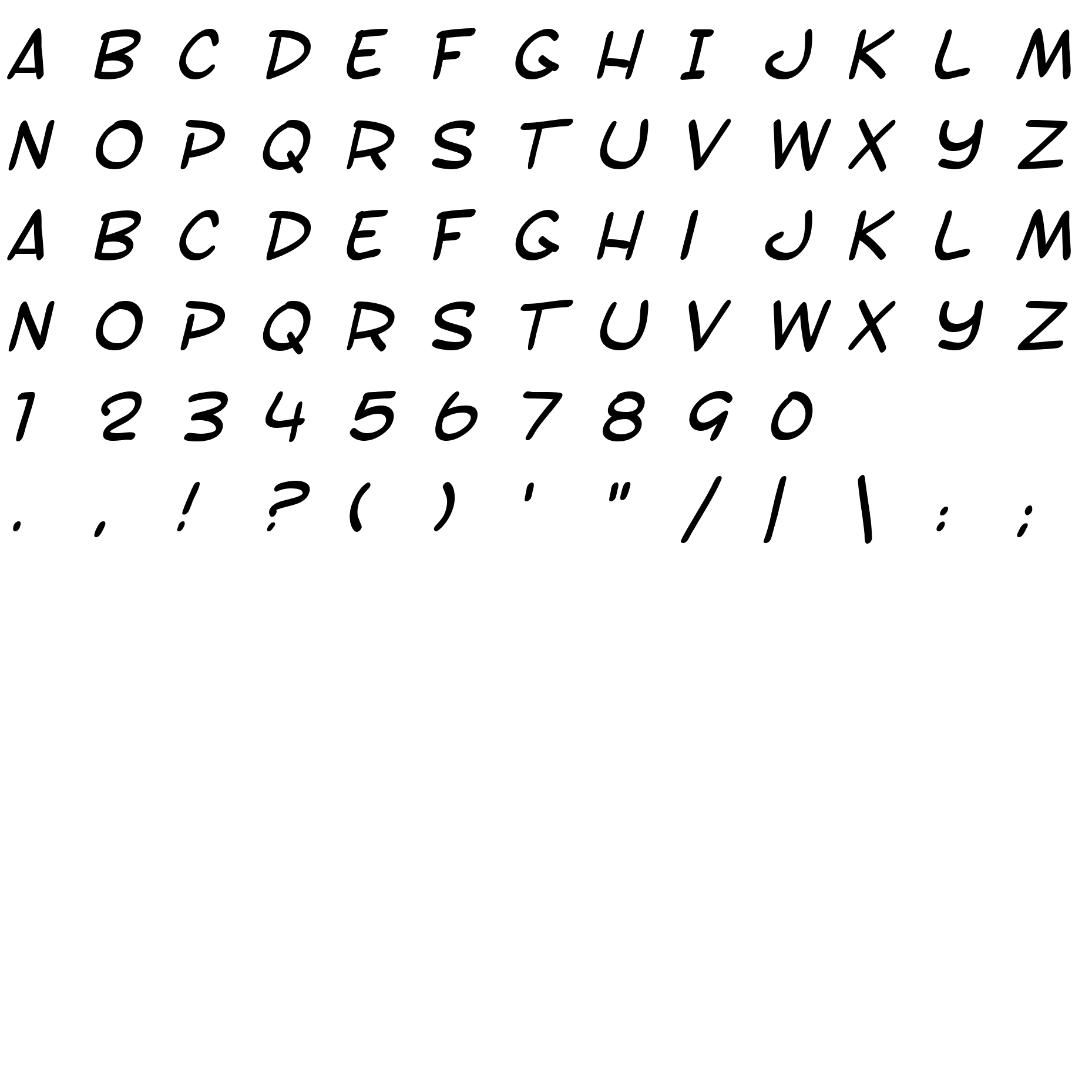 Шрифт SF Toontime Italic