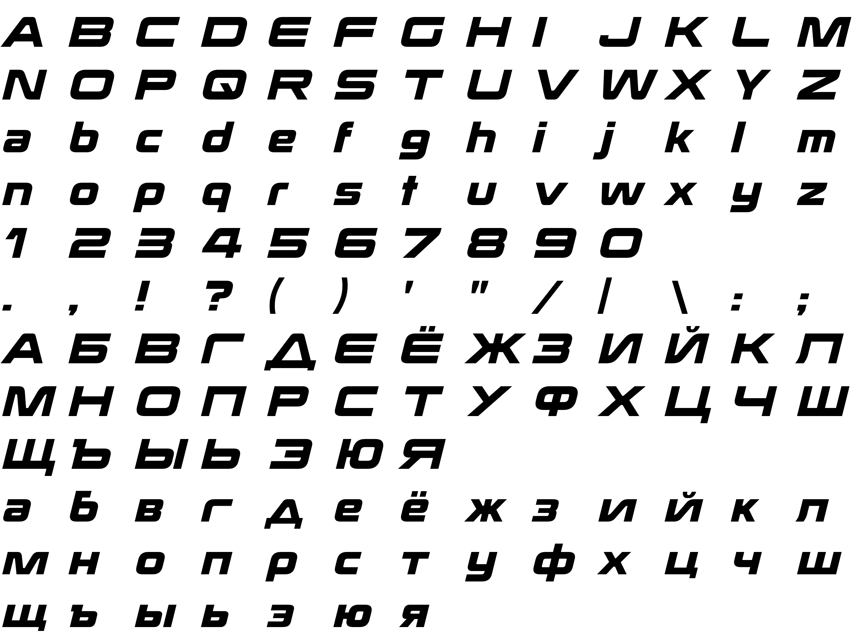 Шрифт Korataki-BoldItalic