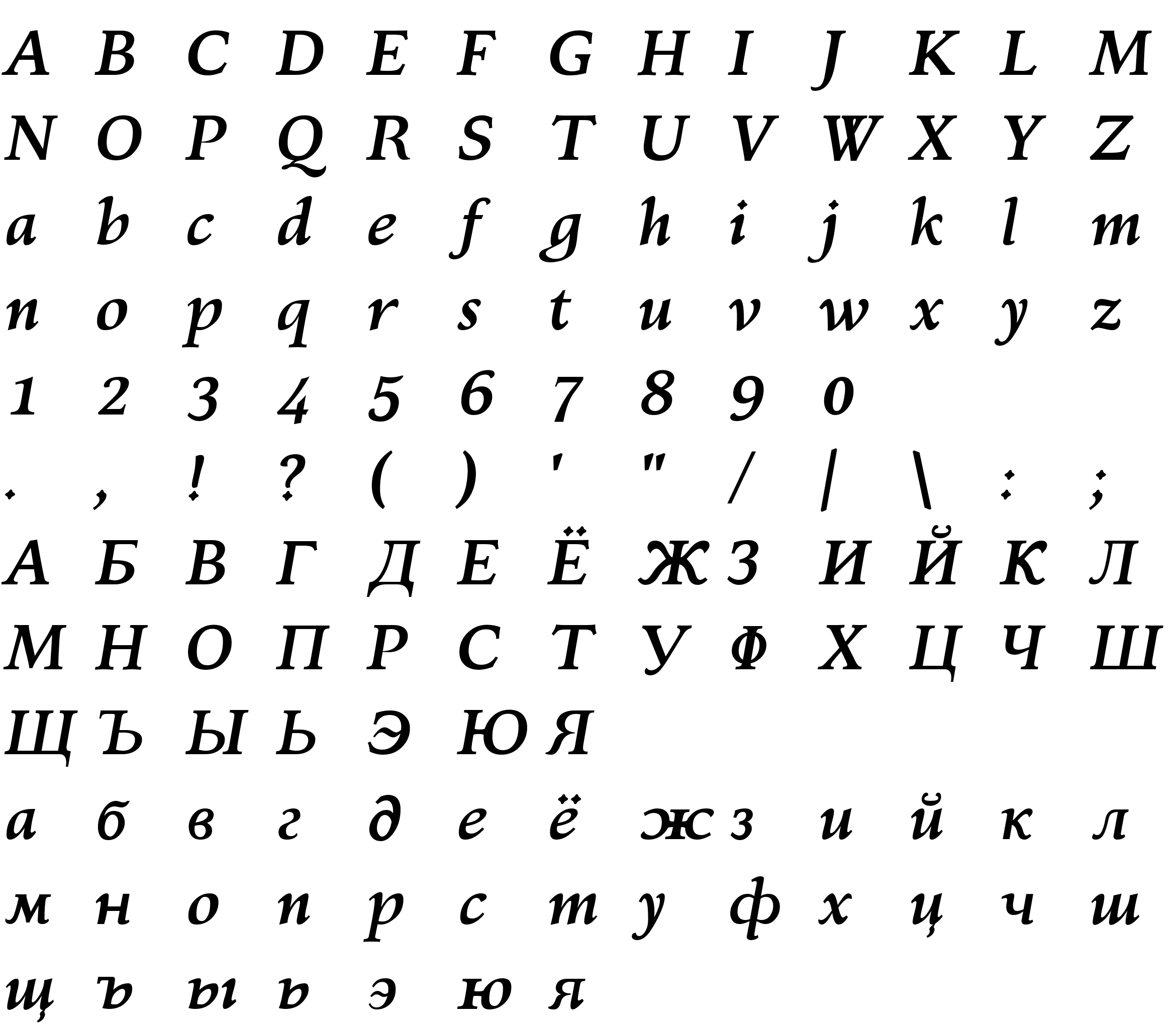 Шрифт Kelvinch Bold Italic