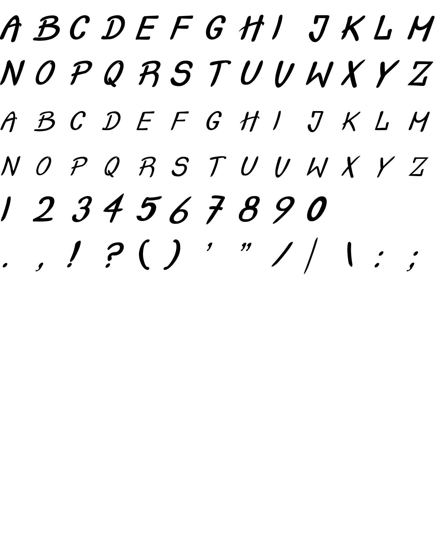 Шрифт Crash  Test Italic