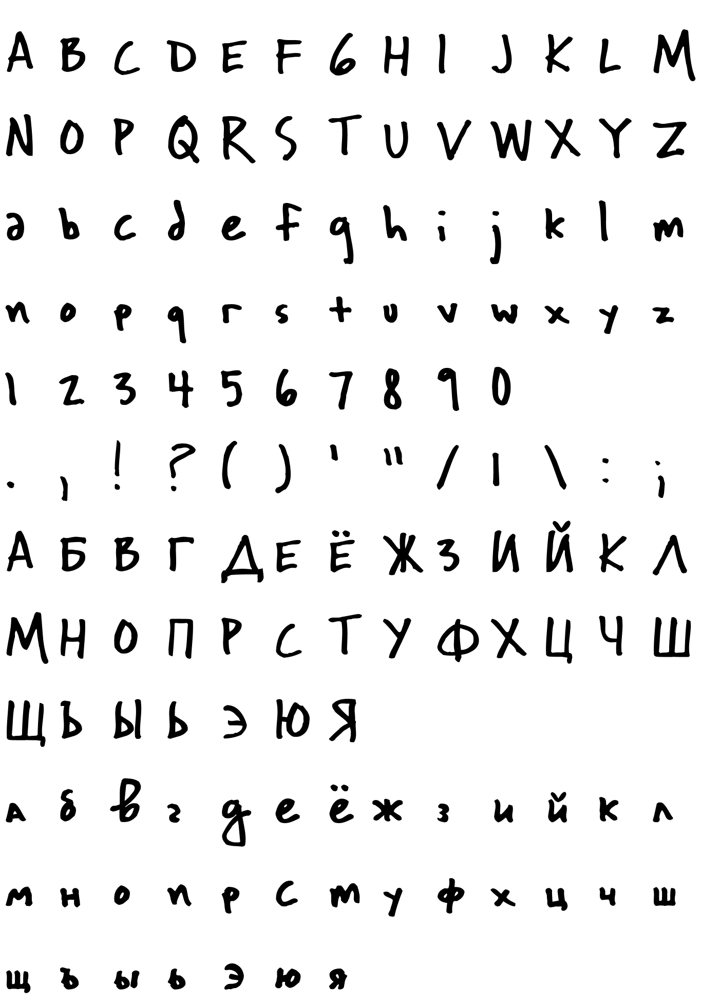 Шрифт ljk_Wichita