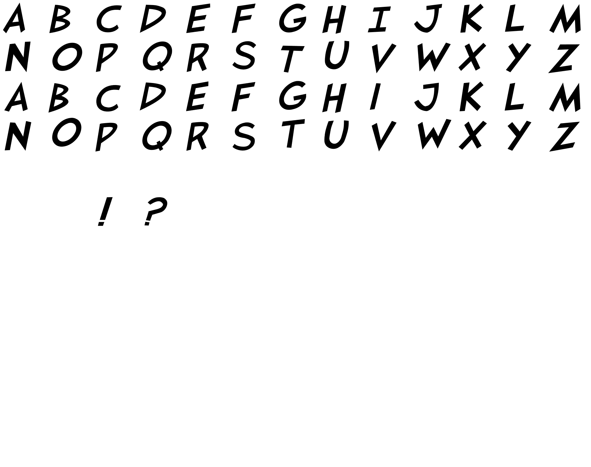 Шрифт JaySFX Italic