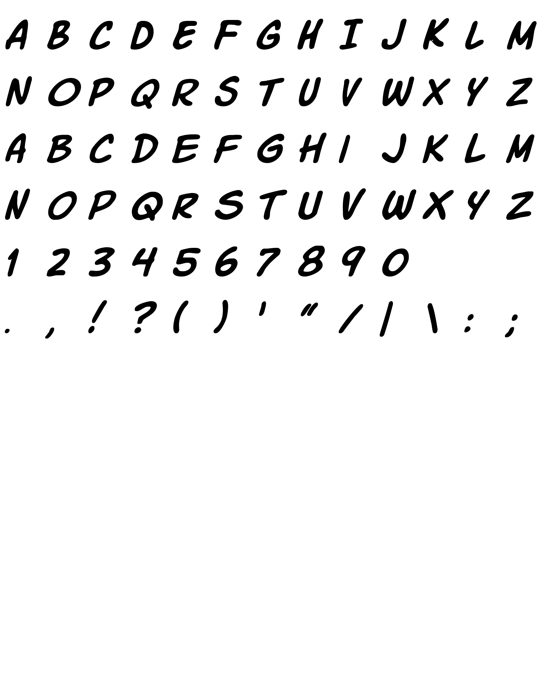 Шрифт Komika Slick Italic