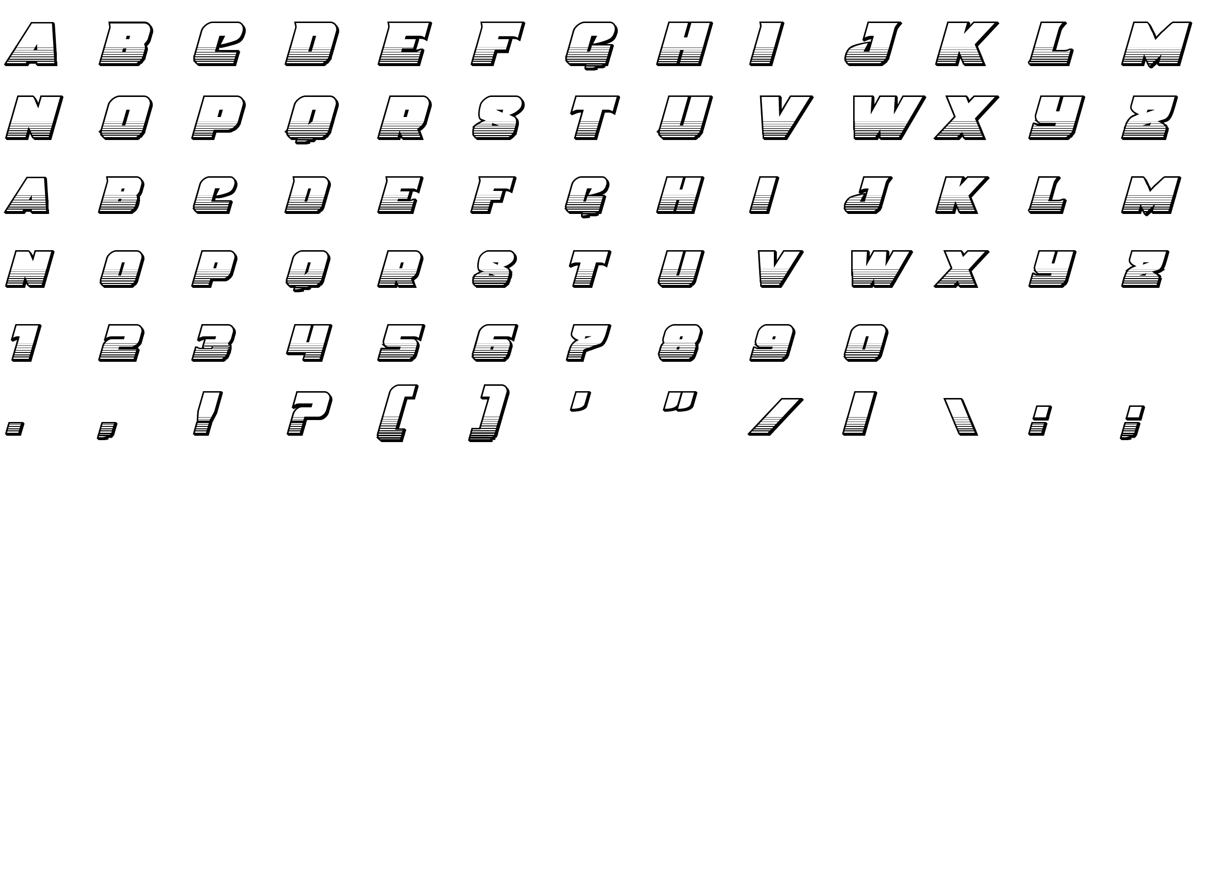 Шрифт Justice Chrome