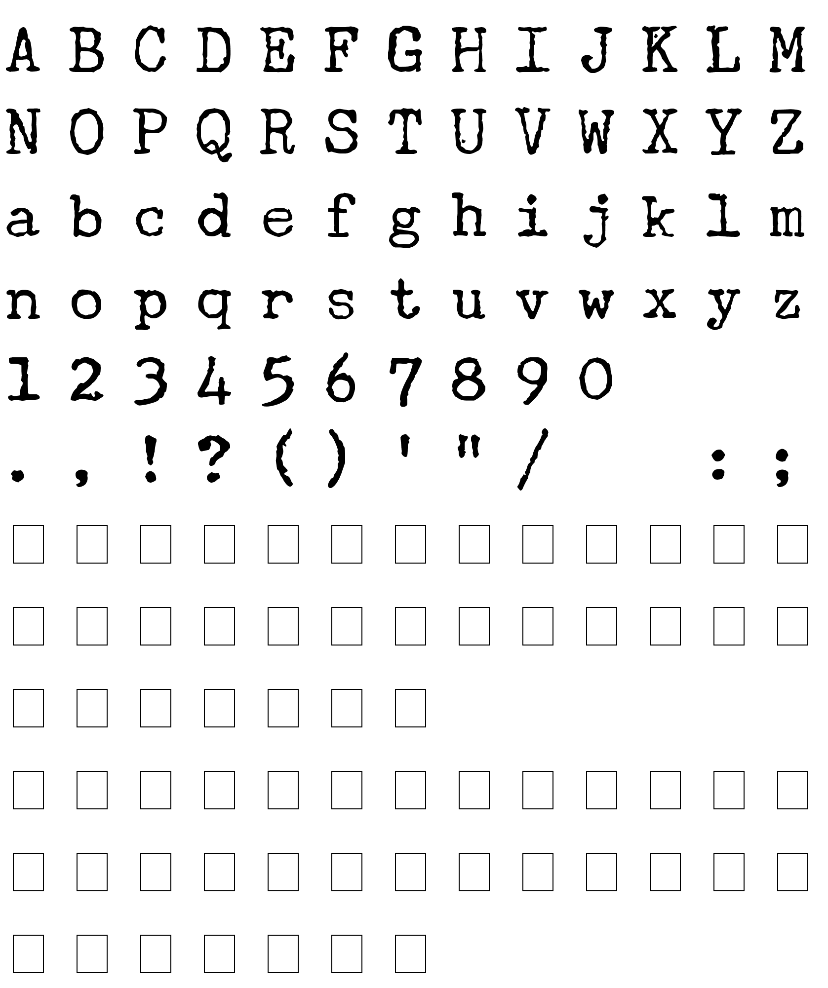 Шрифт Underwood Champion