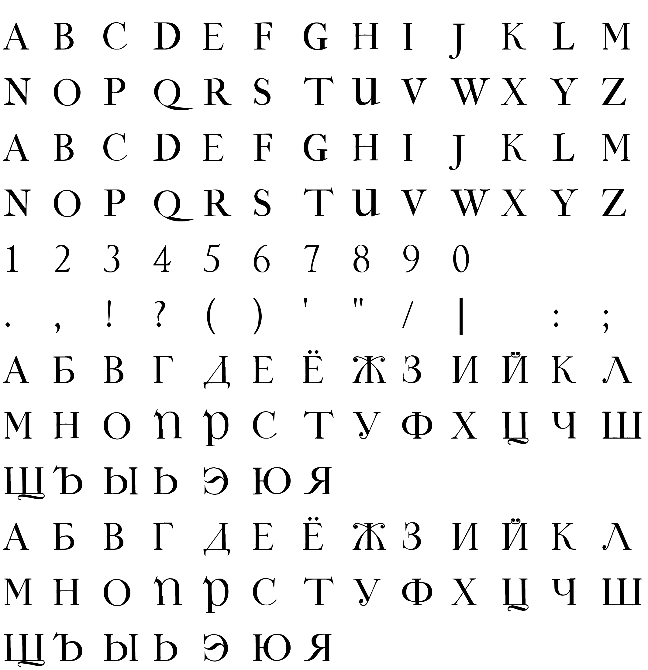 Шрифт Peter the Great