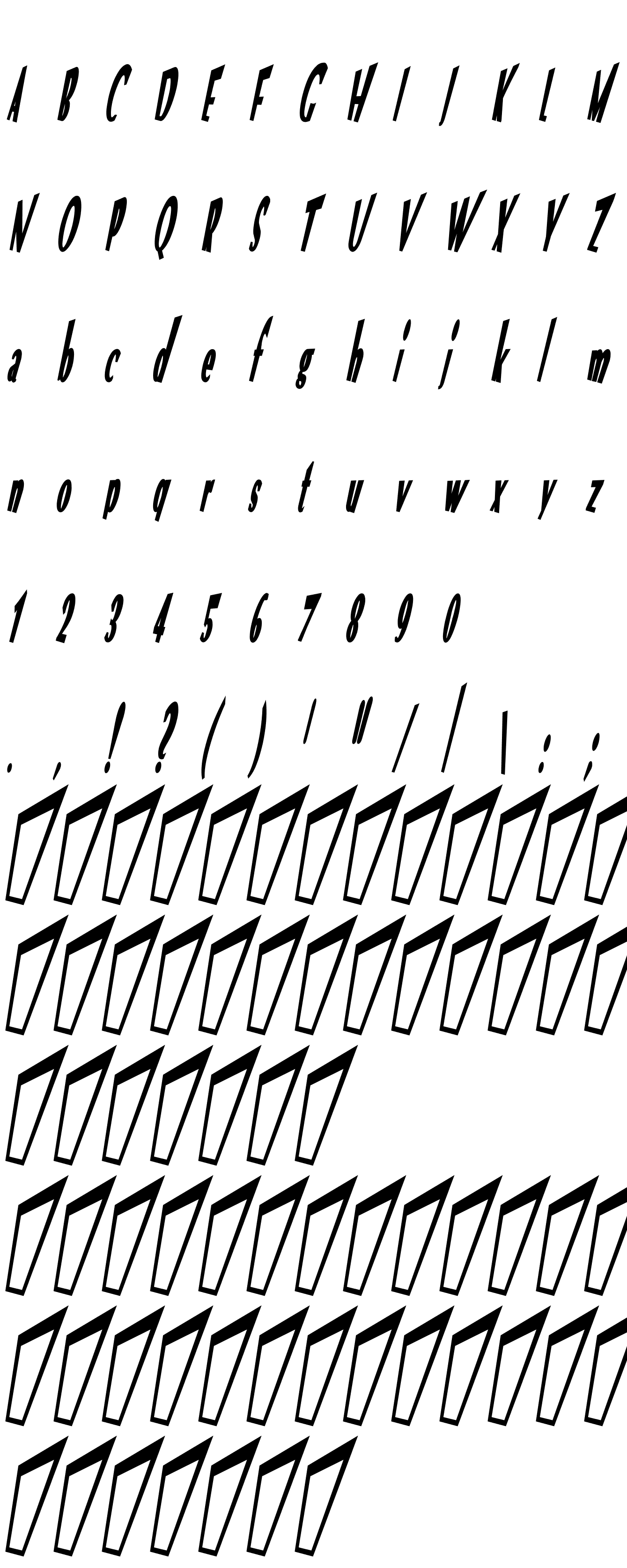 Шрифт VTC Optika Bold Italic