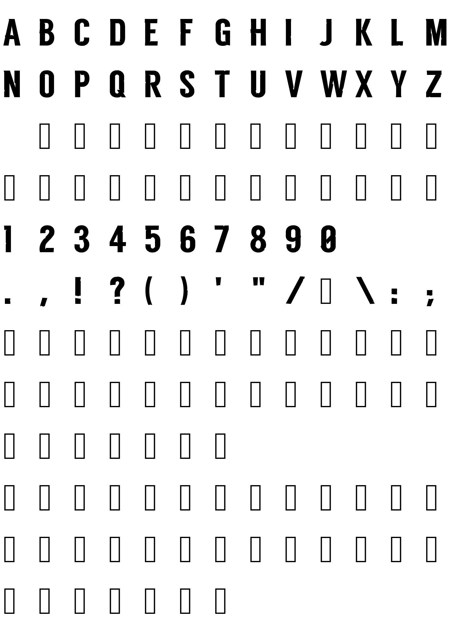 Шрифт TLD Headline One Test15 Regular