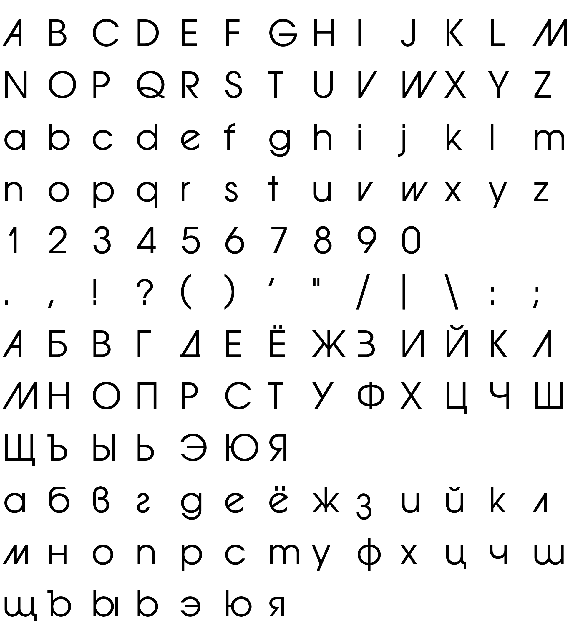 Шрифт ForwardAd