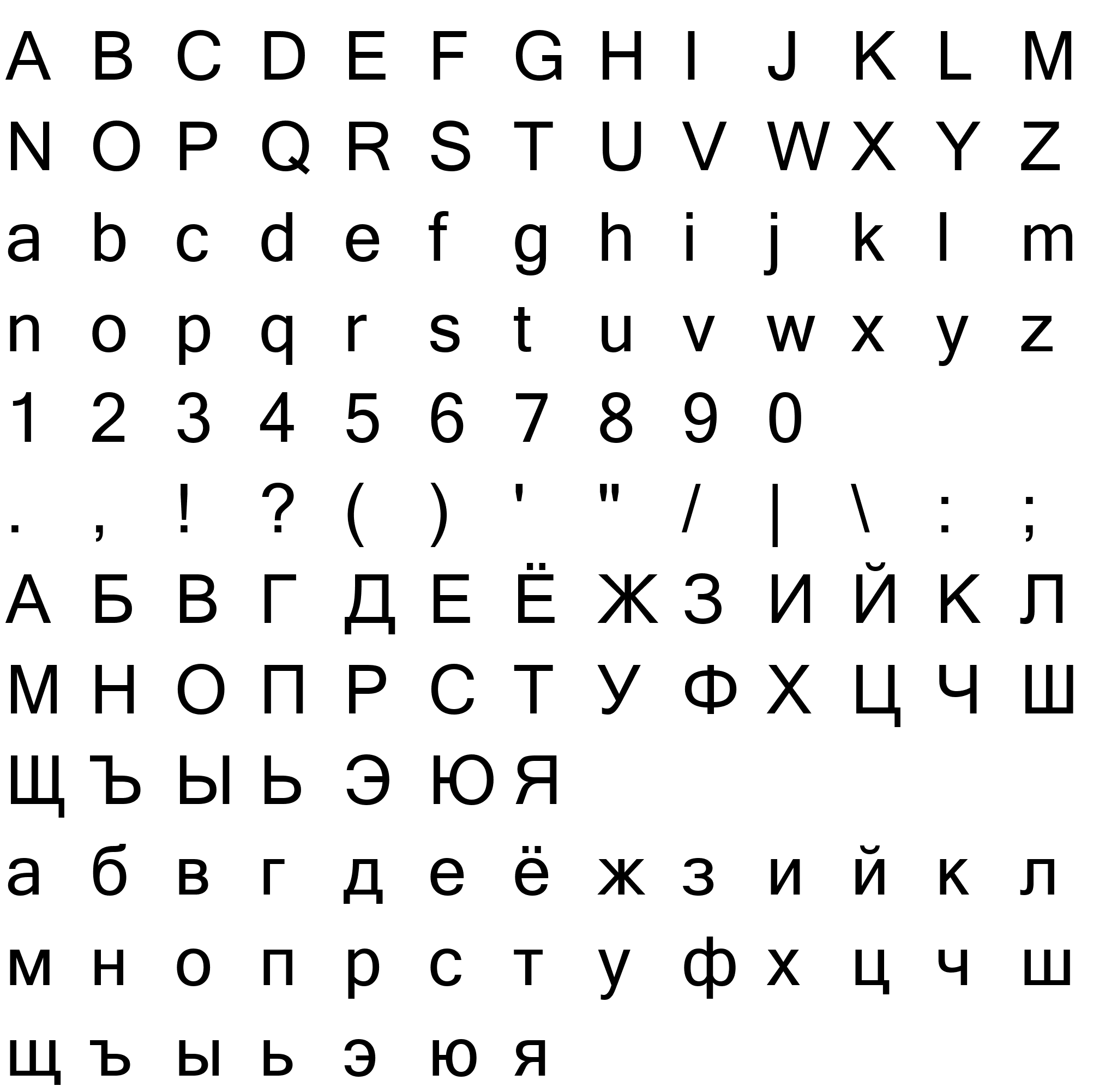 Шрифт Microsoft Sans Serif