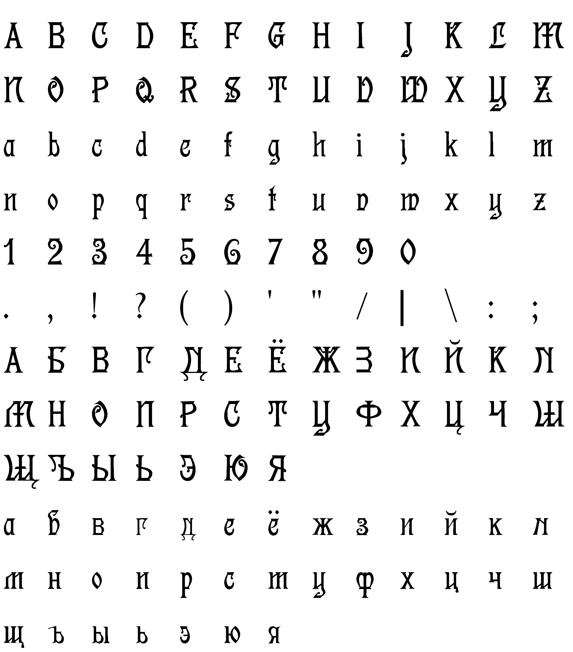 Шрифт TedescaLamont