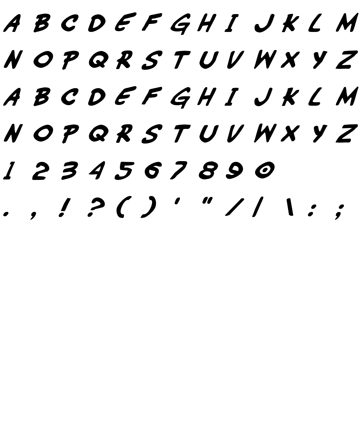 Шрифт Wimp-Out Italic