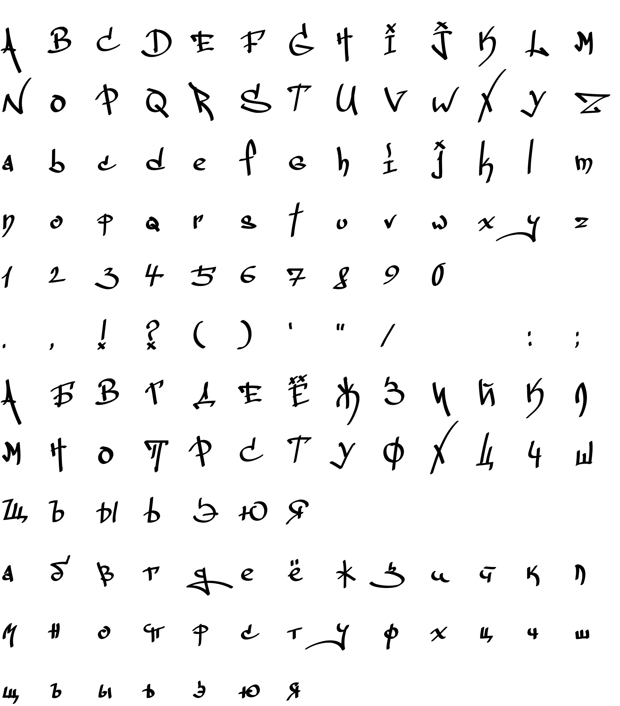 Шрифт TagType Regular