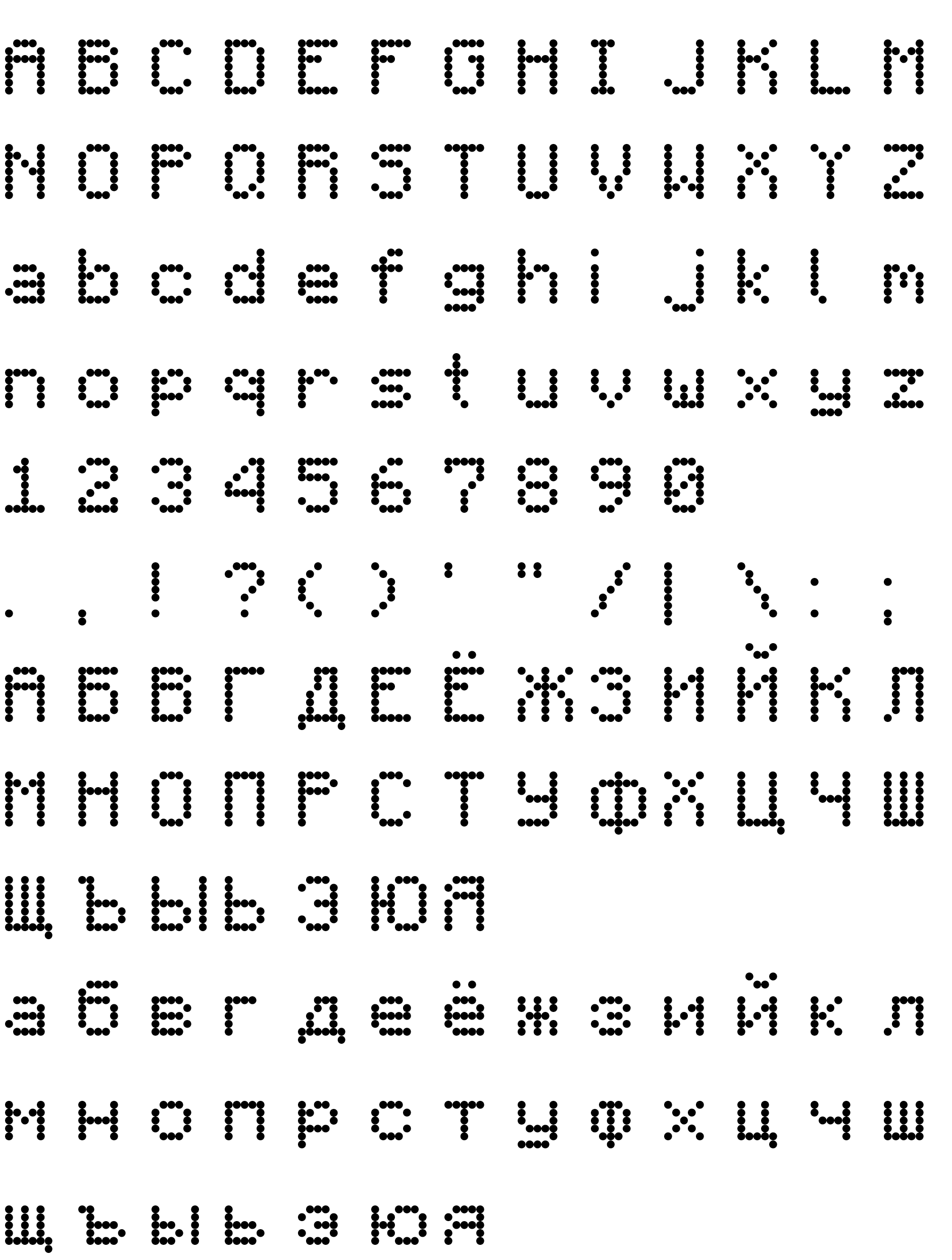 Шрифт Minecart LCD