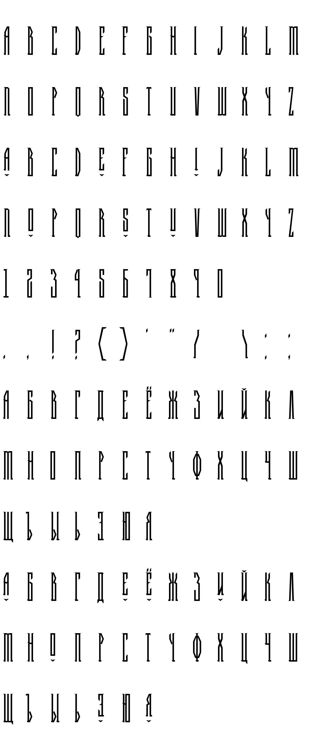 Шрифт mr_HalfwayHouseG