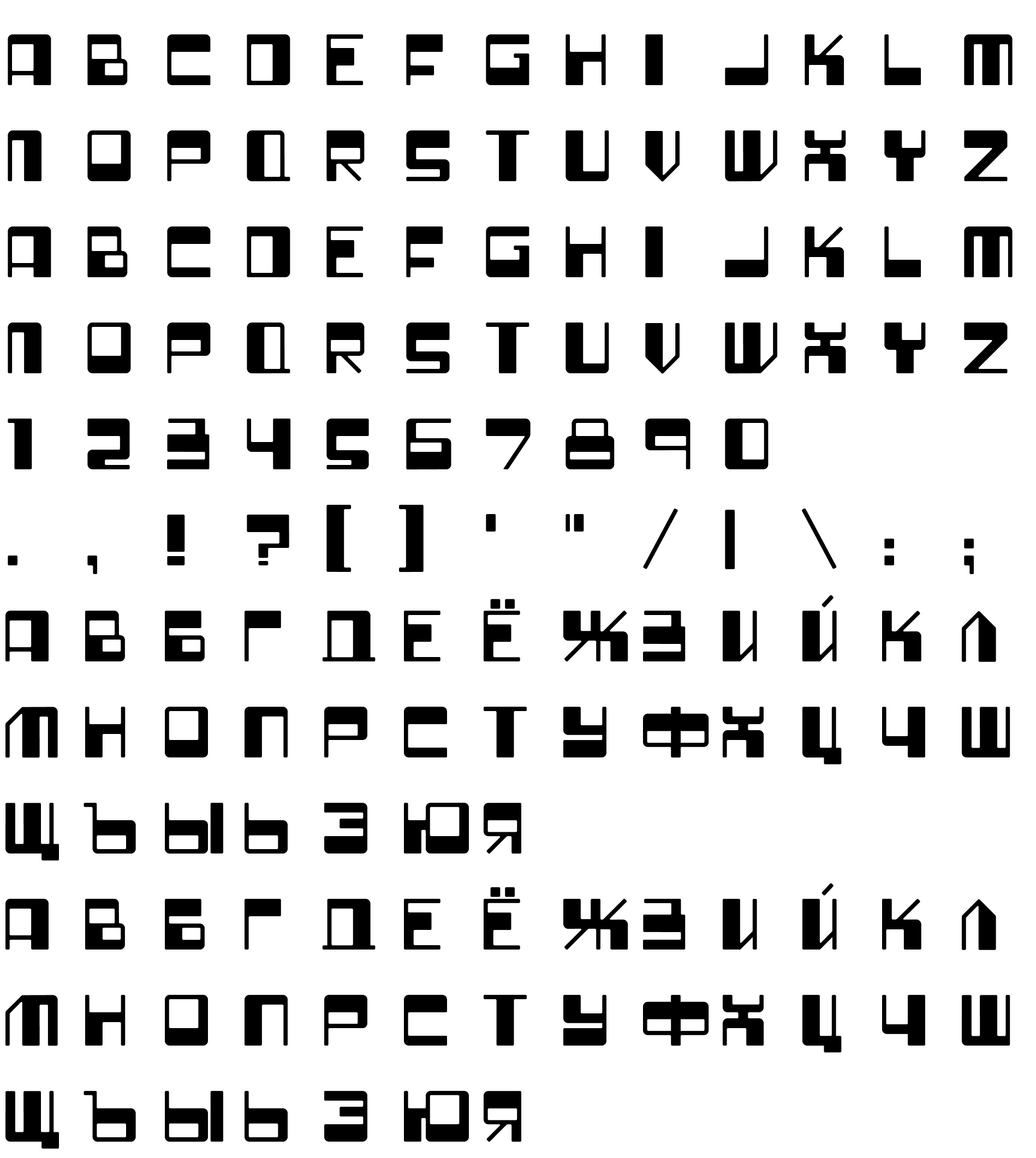 Шрифт mr_RoadhouseG Medium