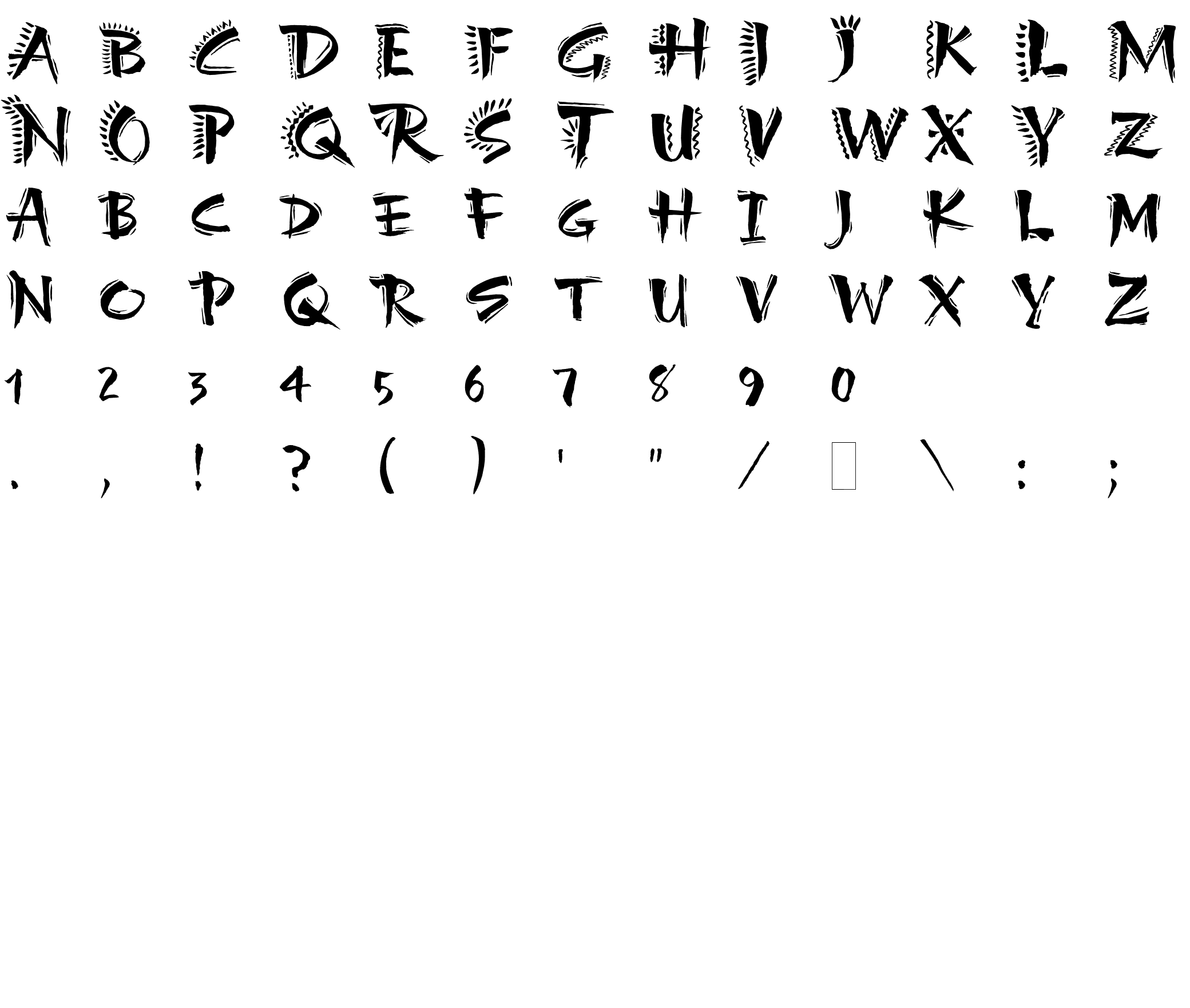 Шрифт Carumba Hot Caps Plain