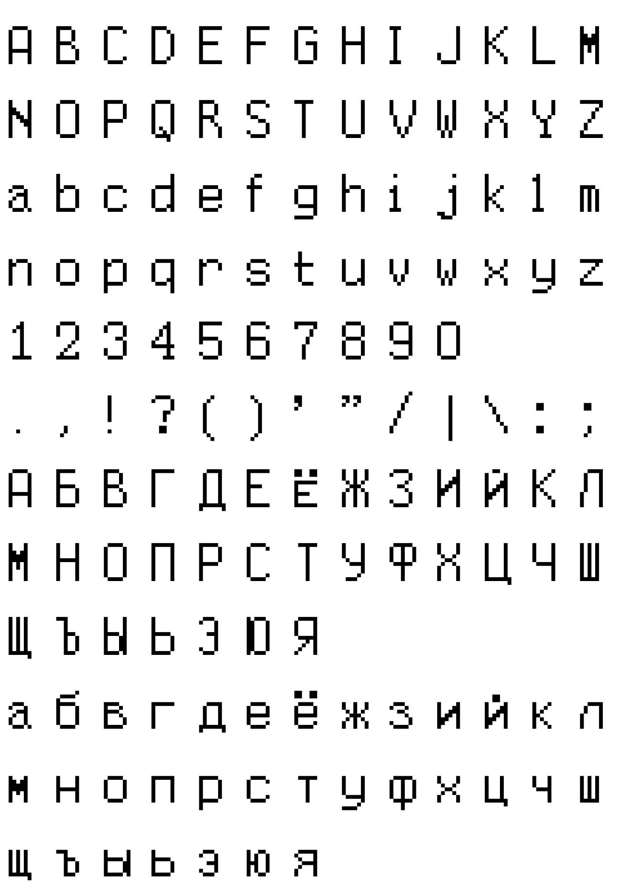 Шрифт RESurFoxes