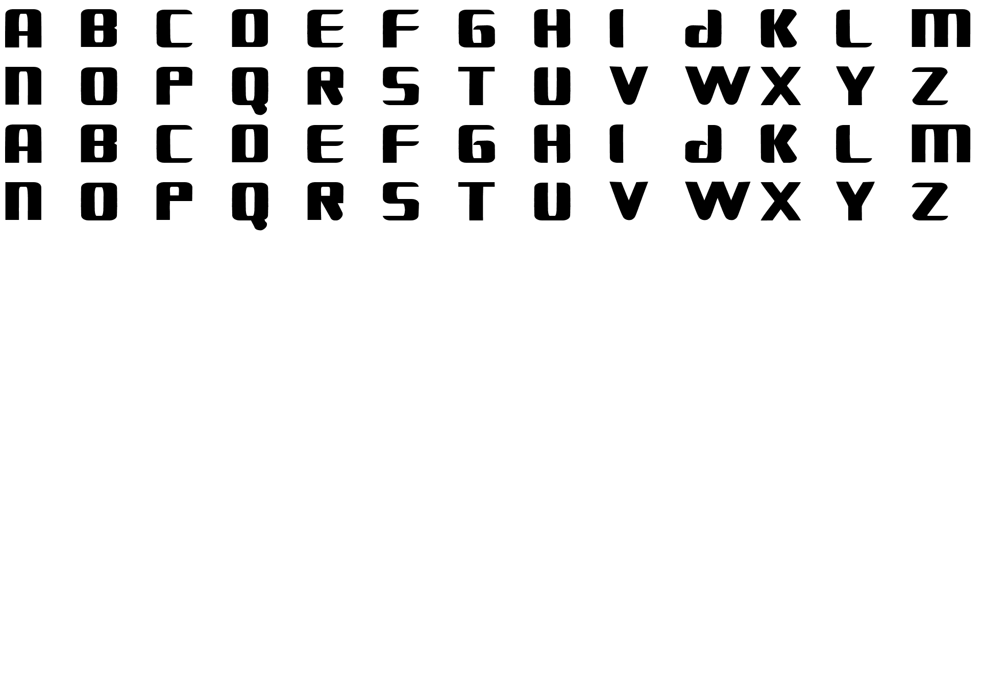 Шрифт FANTASTIC FOUR MOVIE