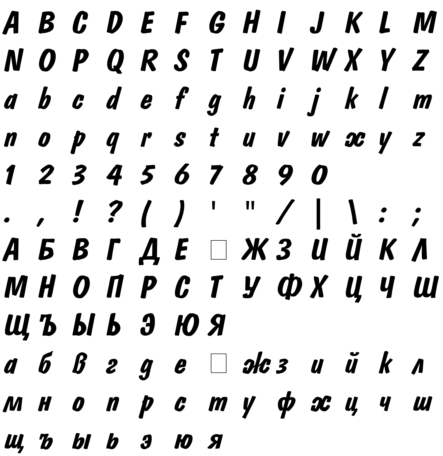 Шрифт Domkrat Bold Italic