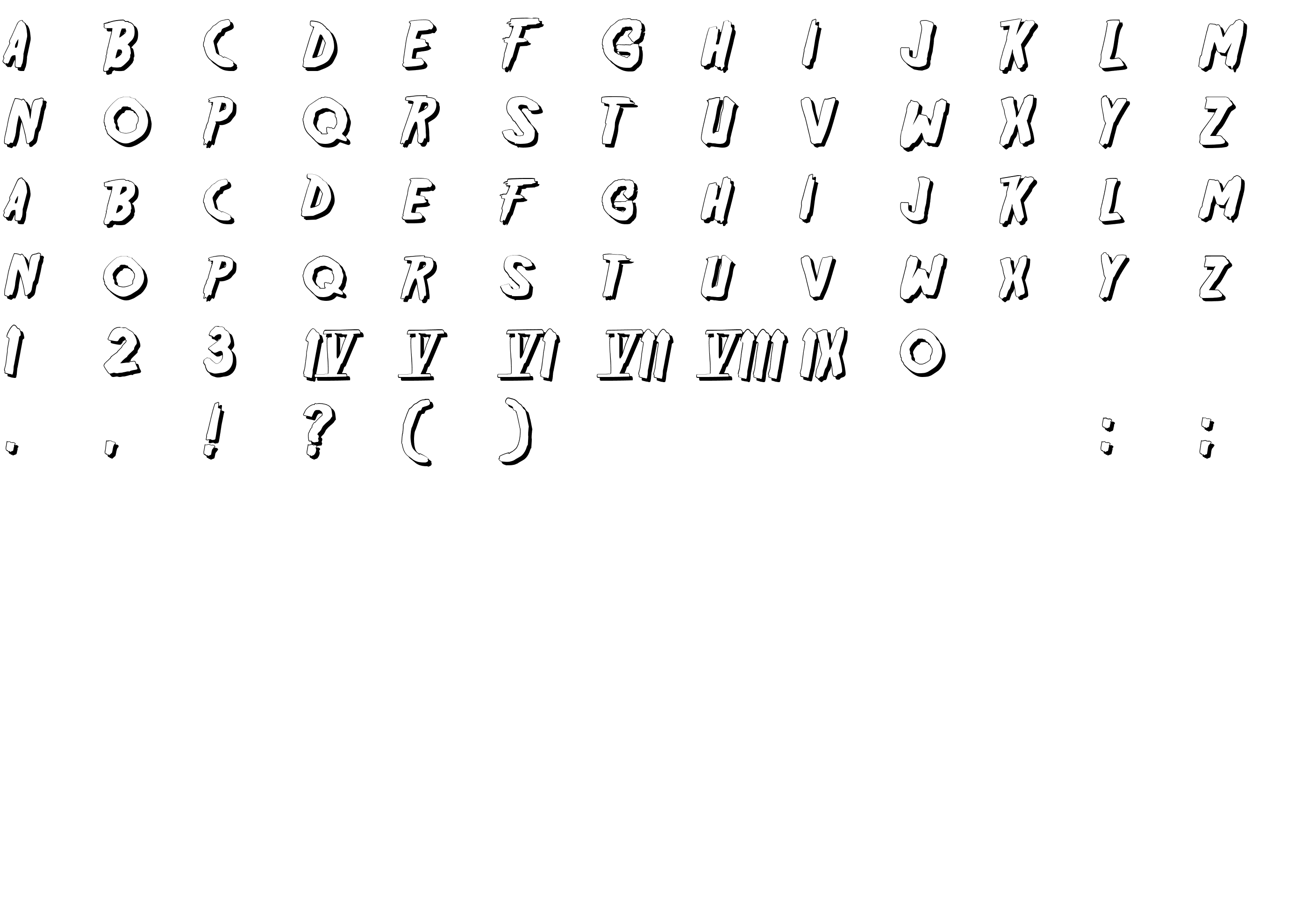 Шрифт Friday13SH