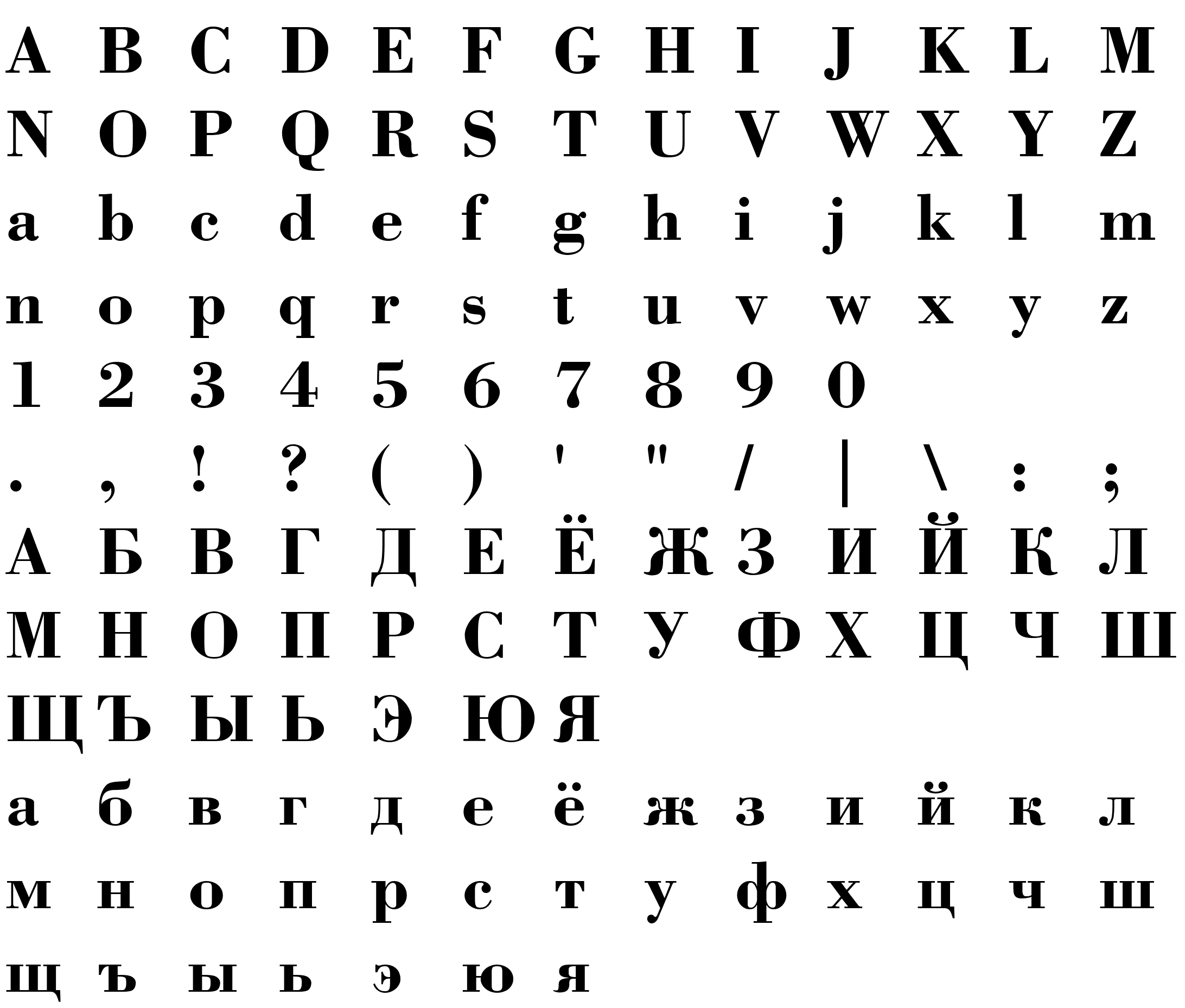 Шрифт nkBODcirCrn