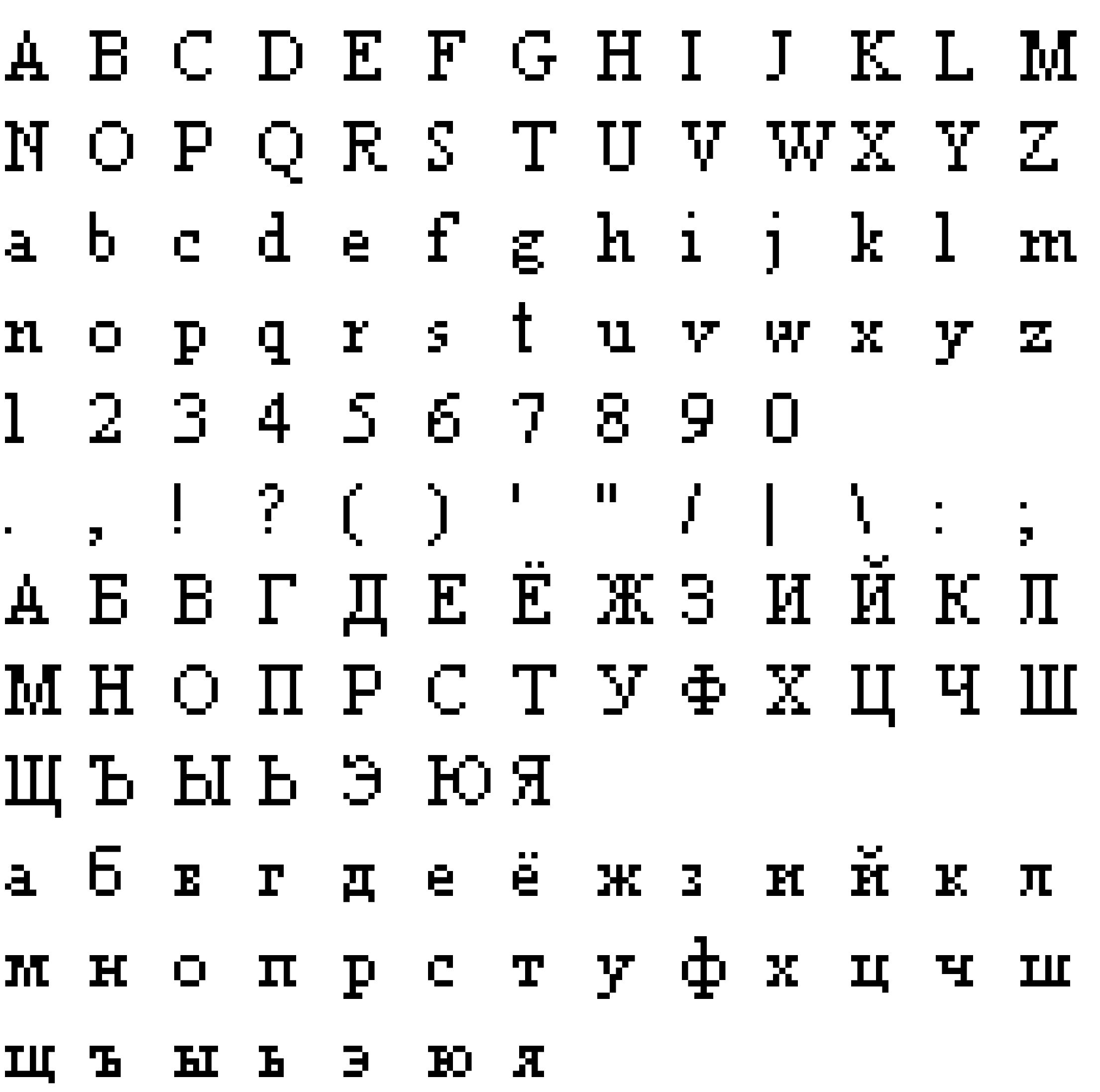 Шрифт Pixel Times