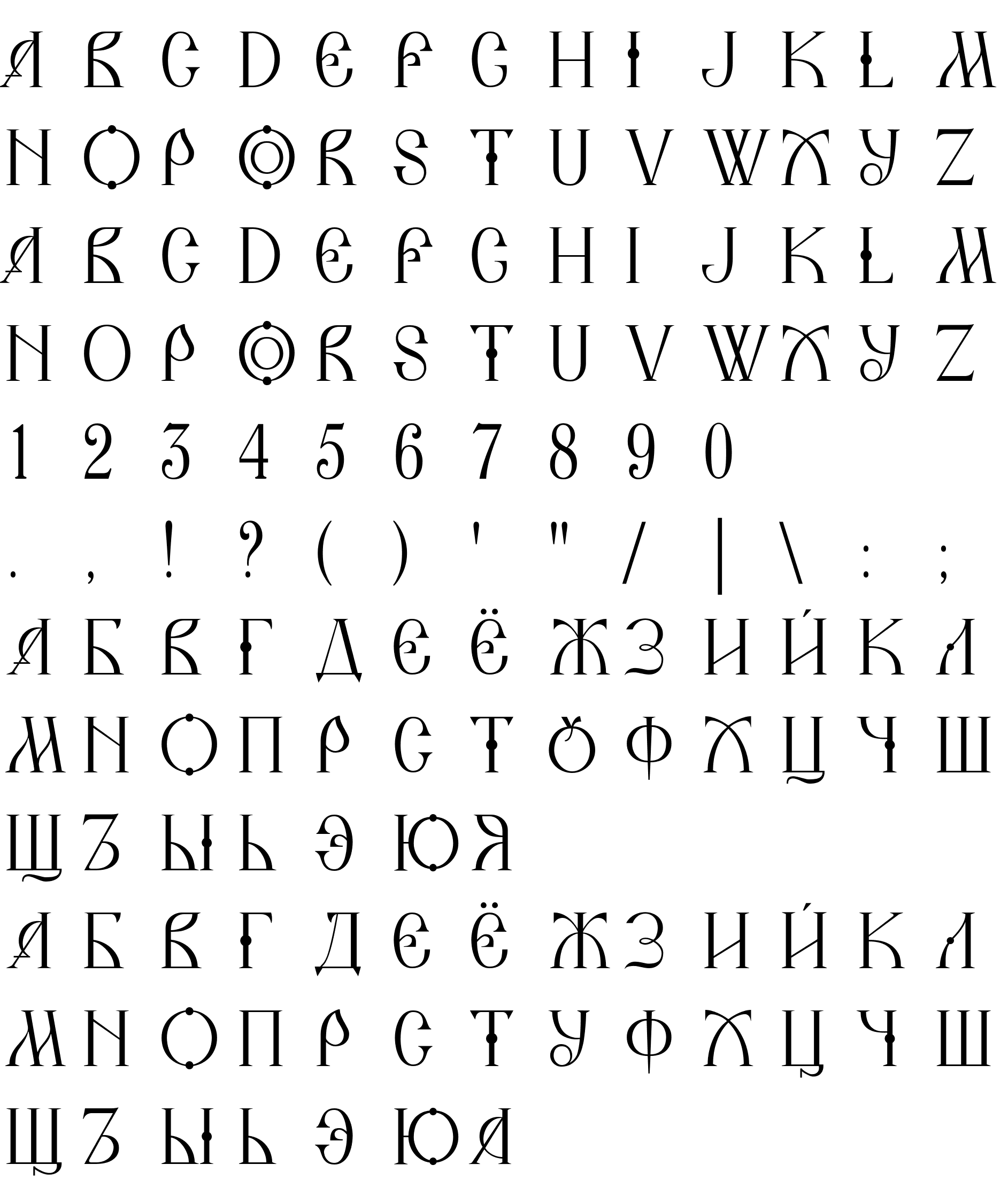 Шрифт Yauza TYGRA