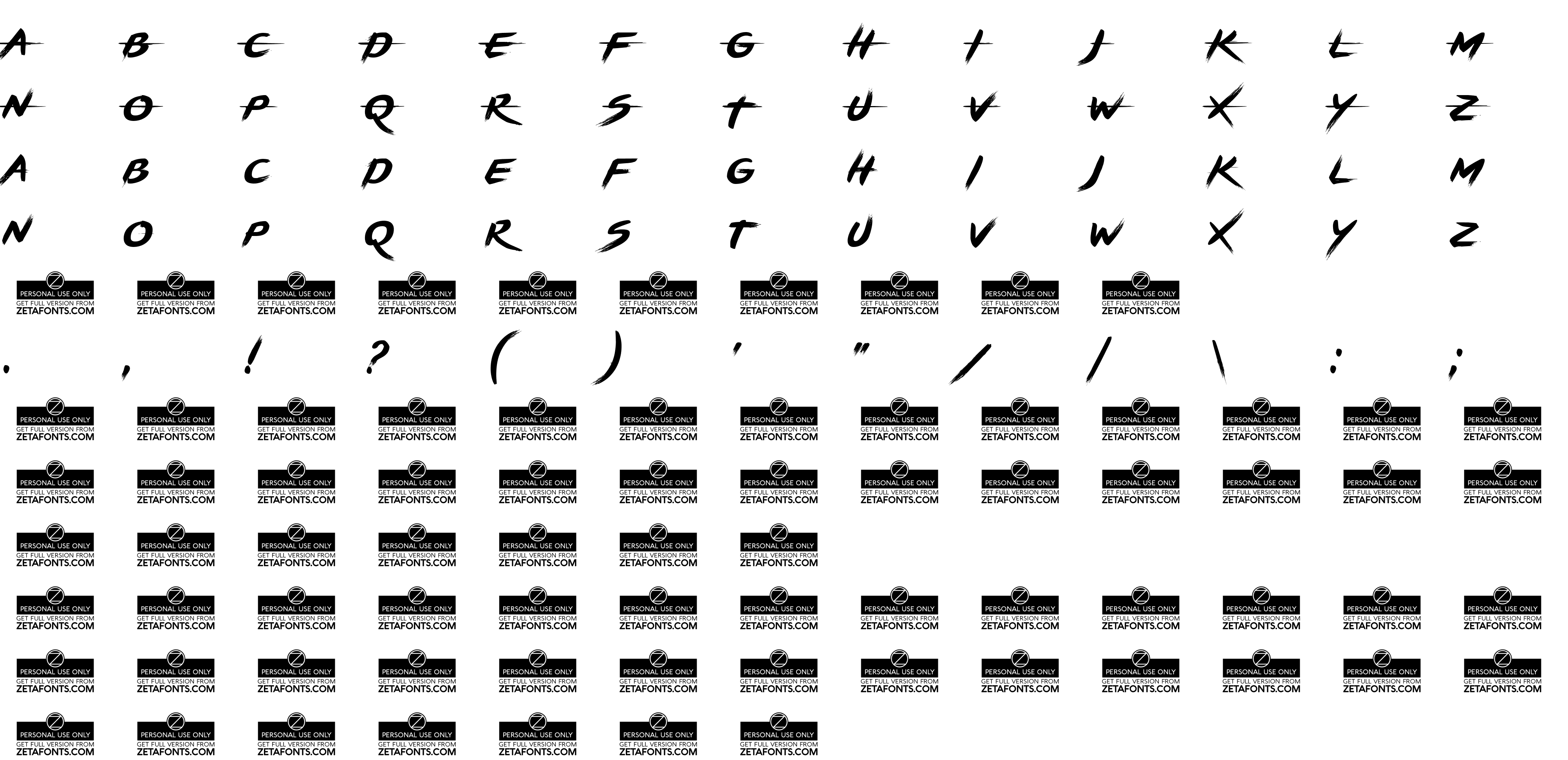 Шрифт BRUSHSTRIKE