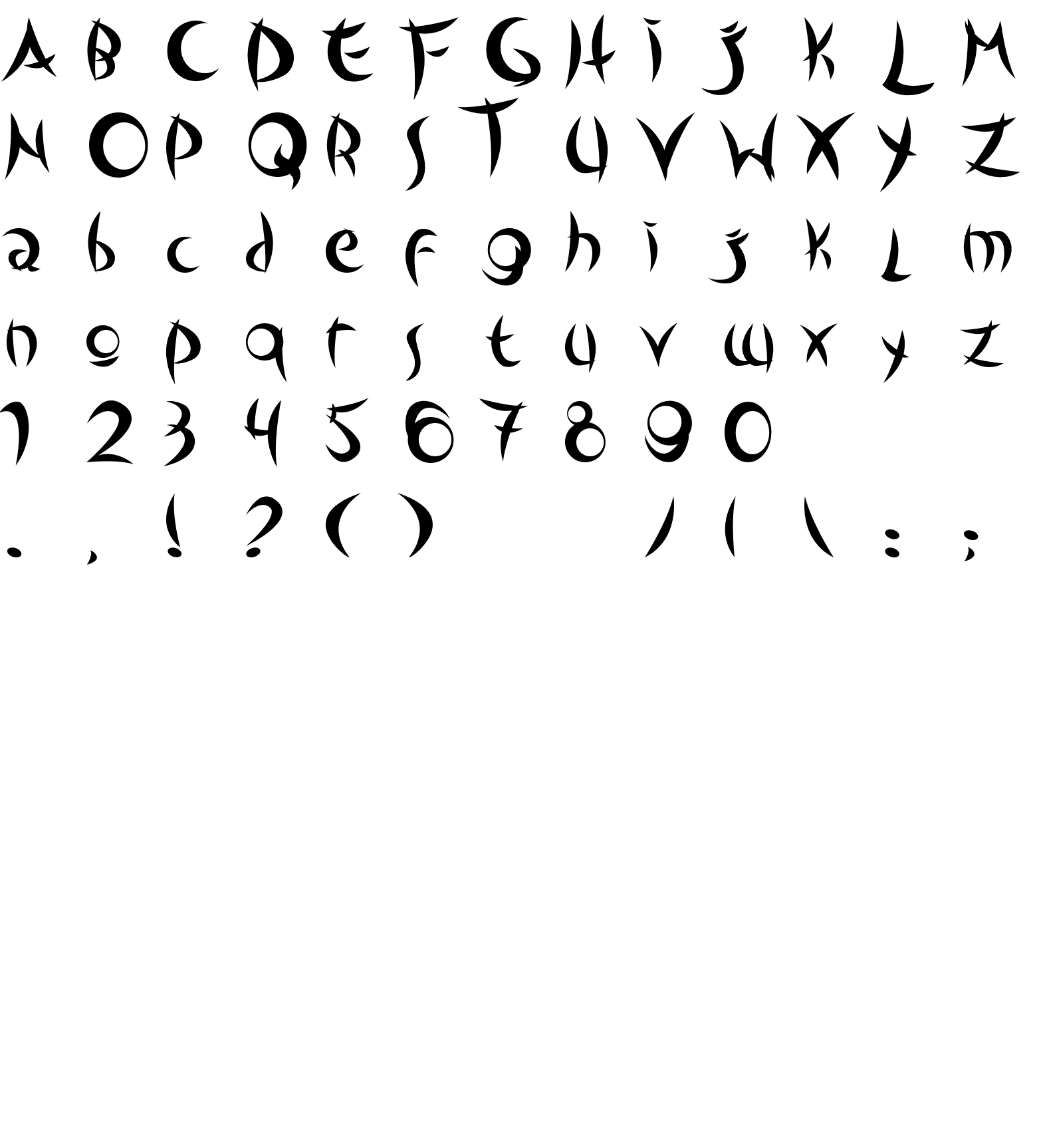 Шрифт Outsiders