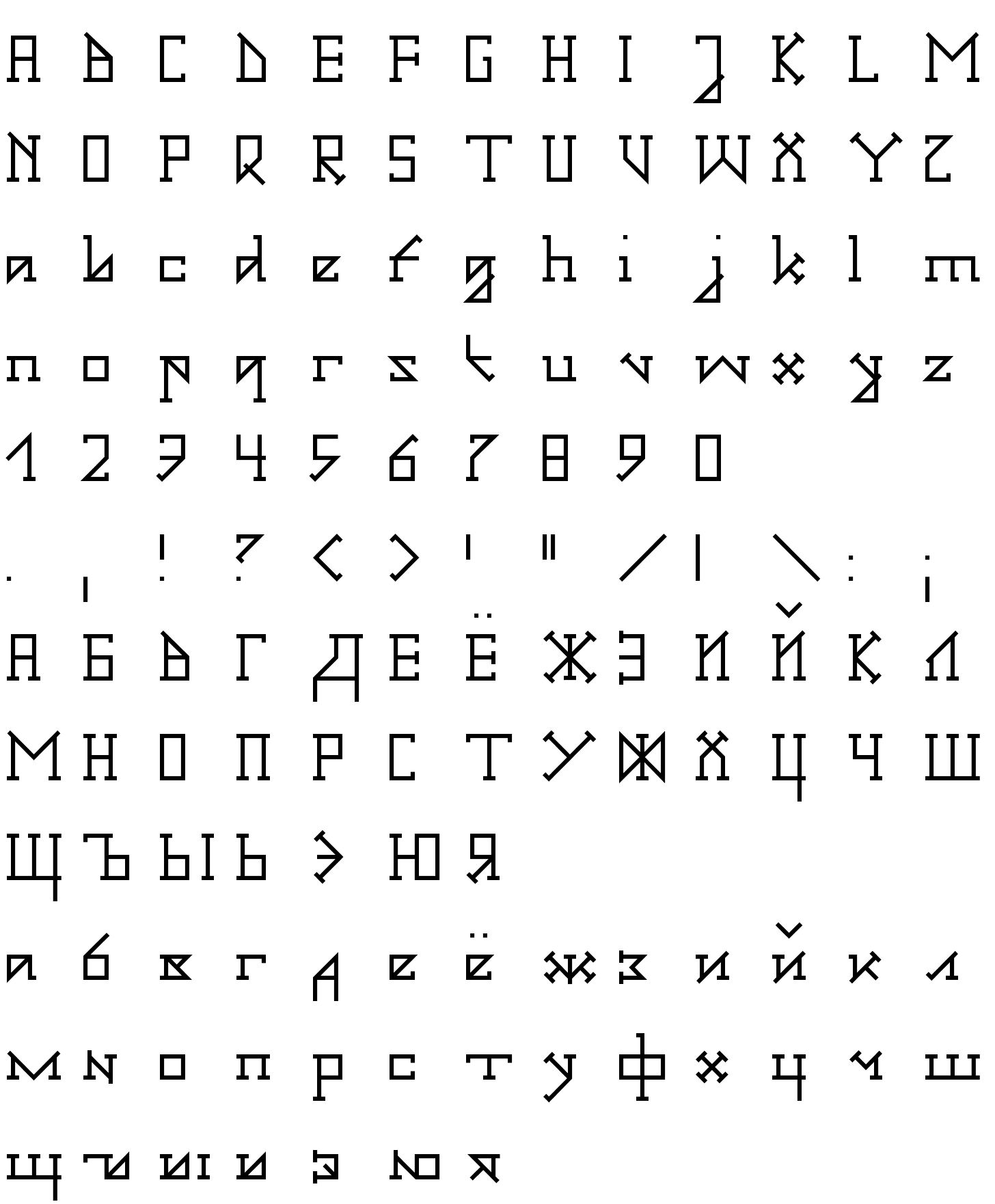 Шрифт Gotika Serifai A