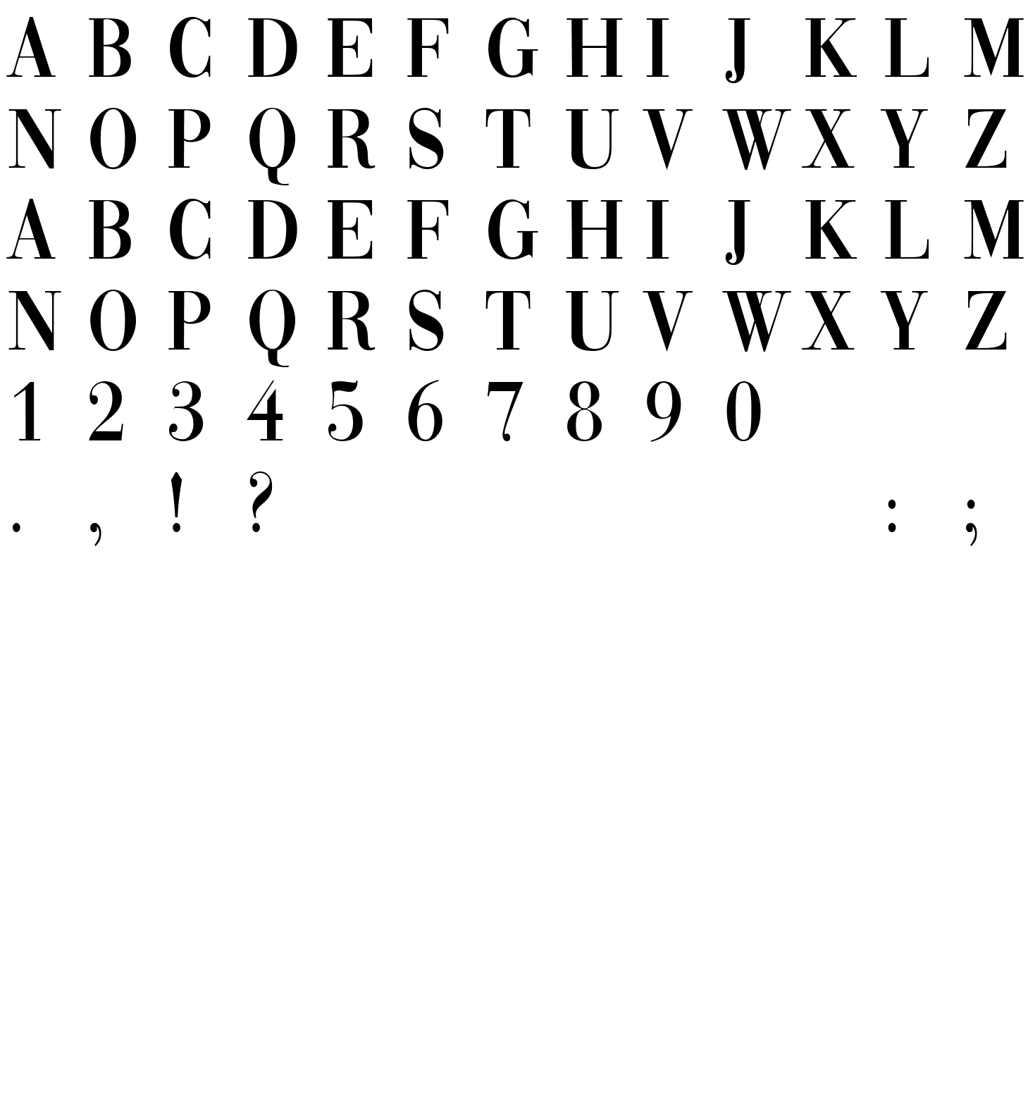 Шрифт Vogue Regular