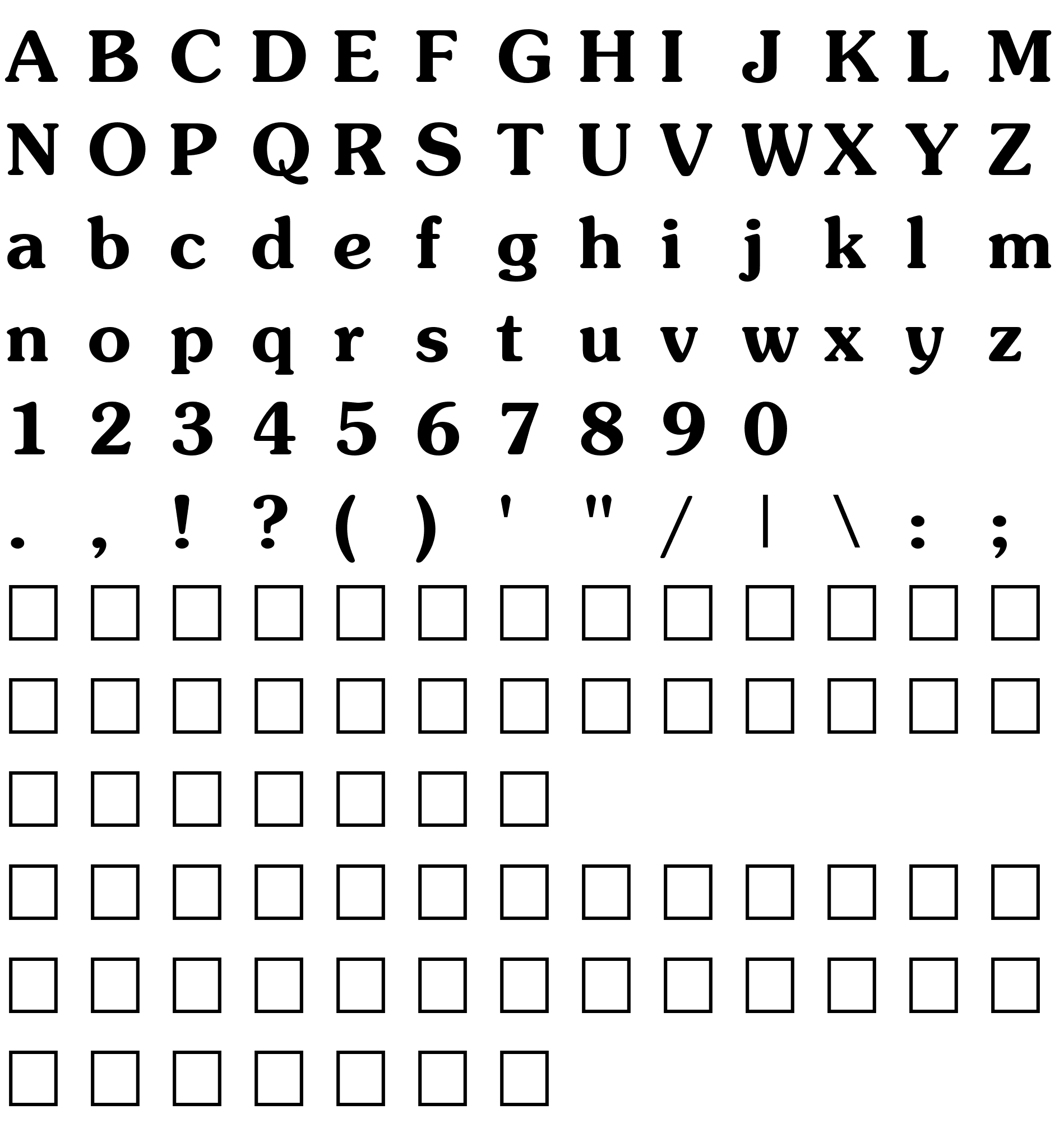 Шрифт AGPresquire Bold