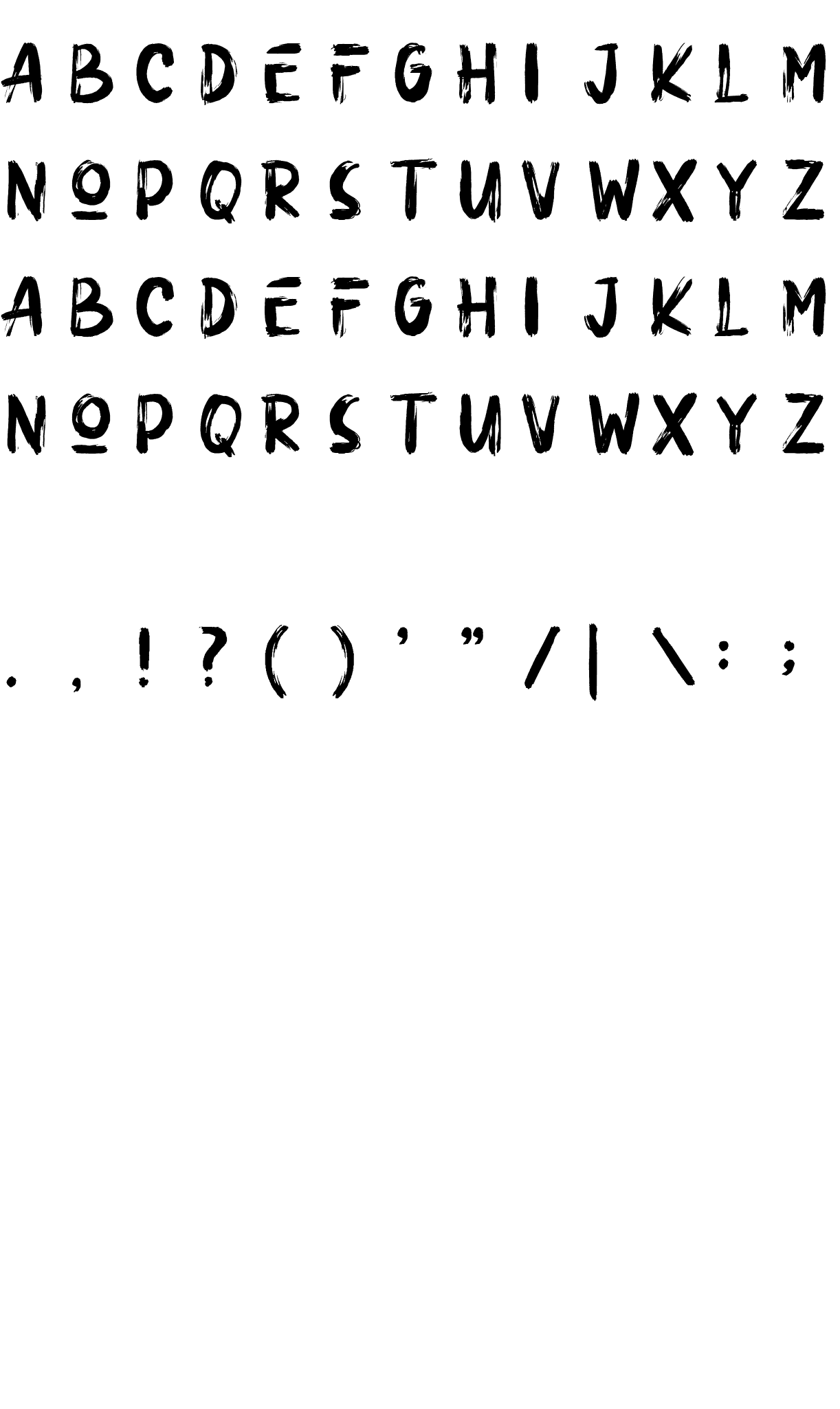 Шрифт ULTRABRUSH