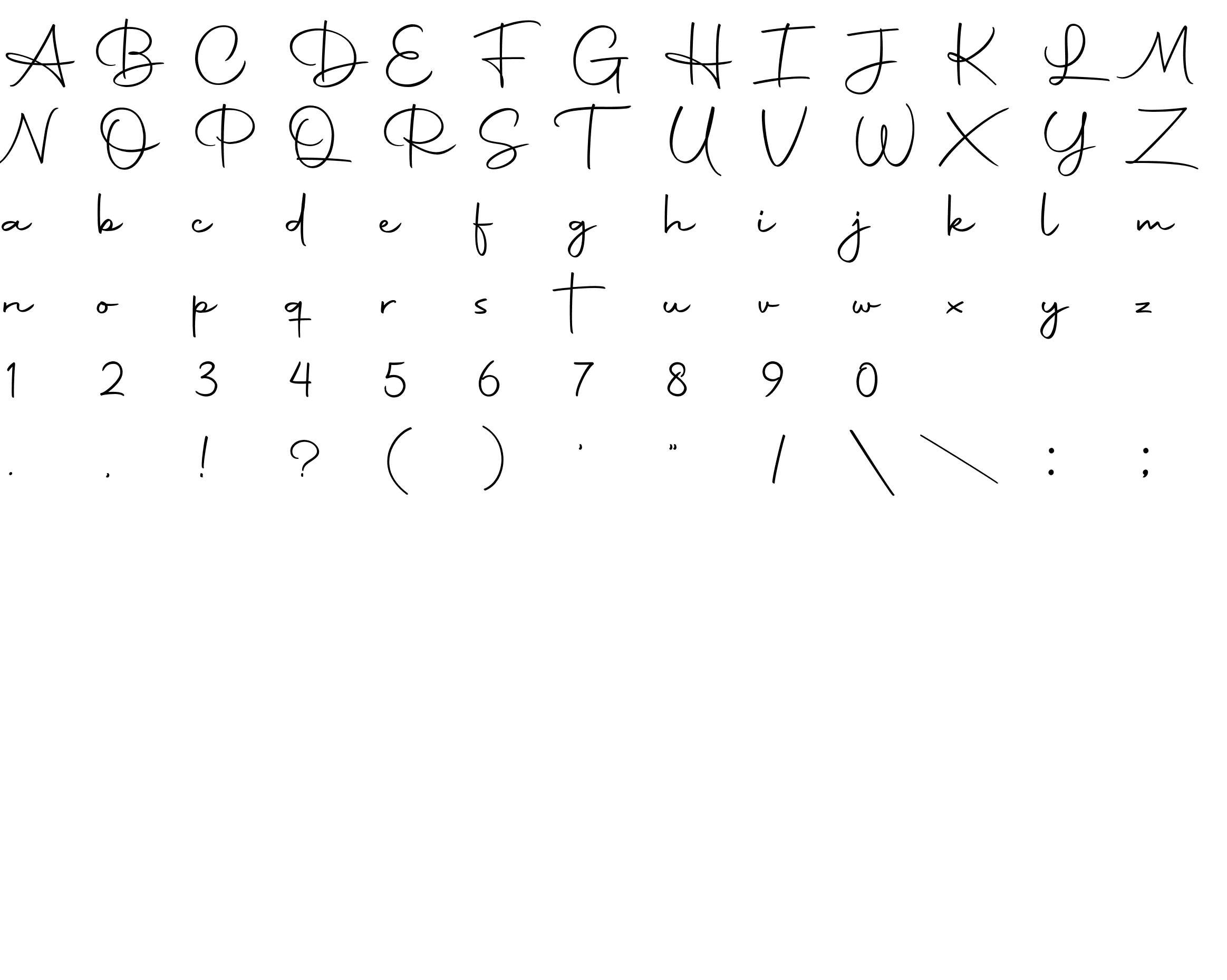 Шрифт Autography