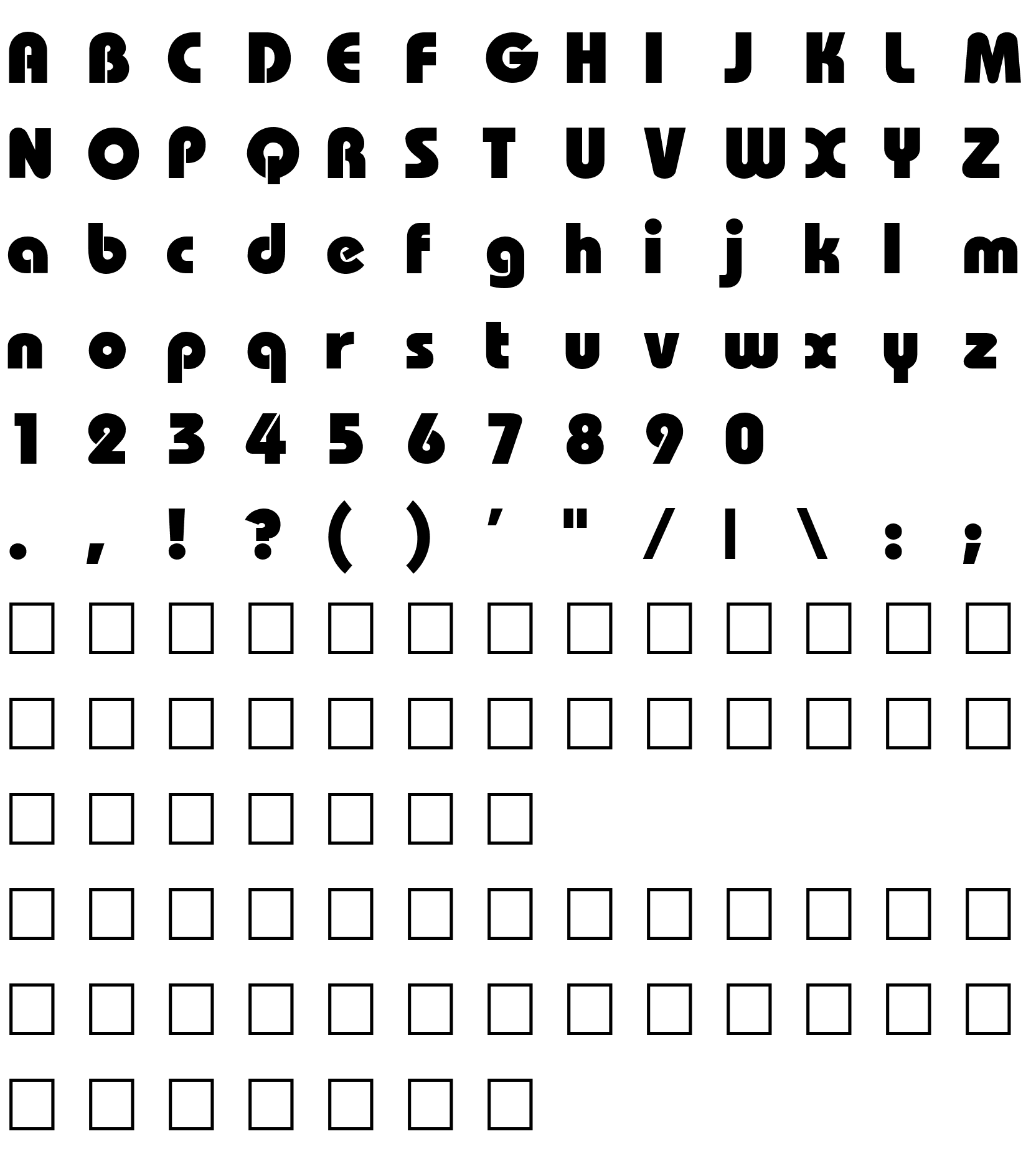 Шрифт Bahamas Heavy