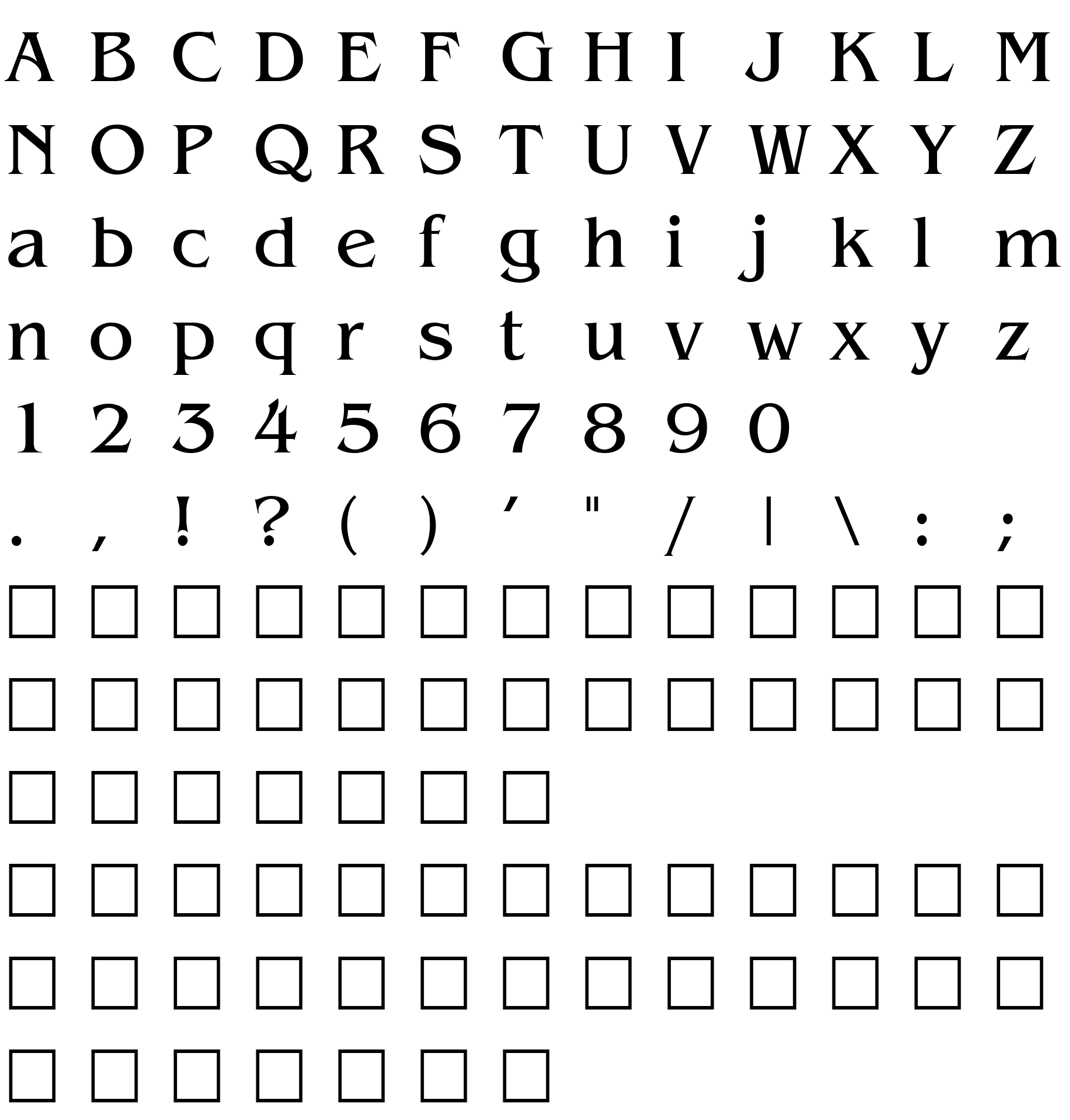 Шрифт Bangkok Cyr