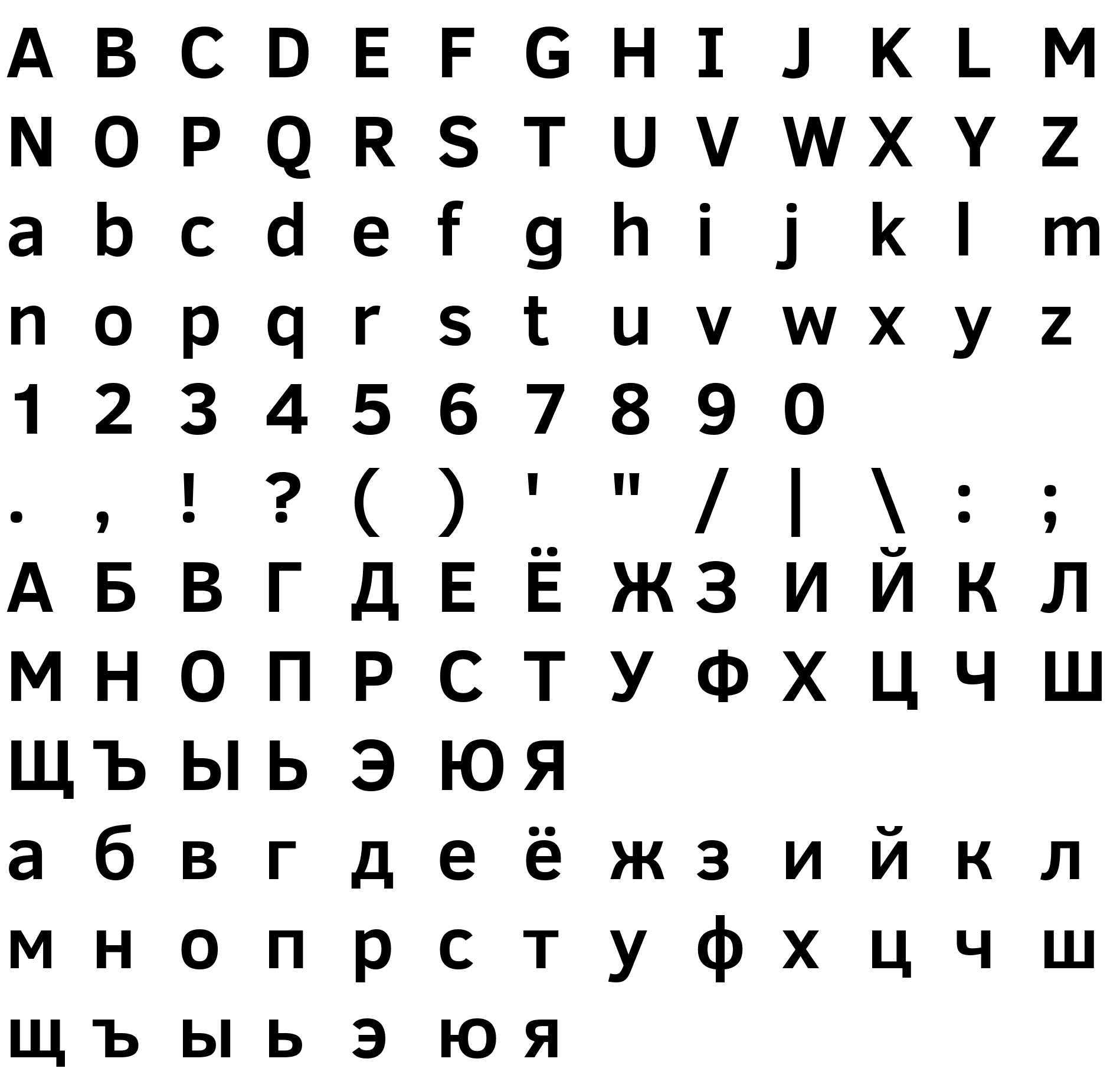 Шрифт Clear Sans Bold