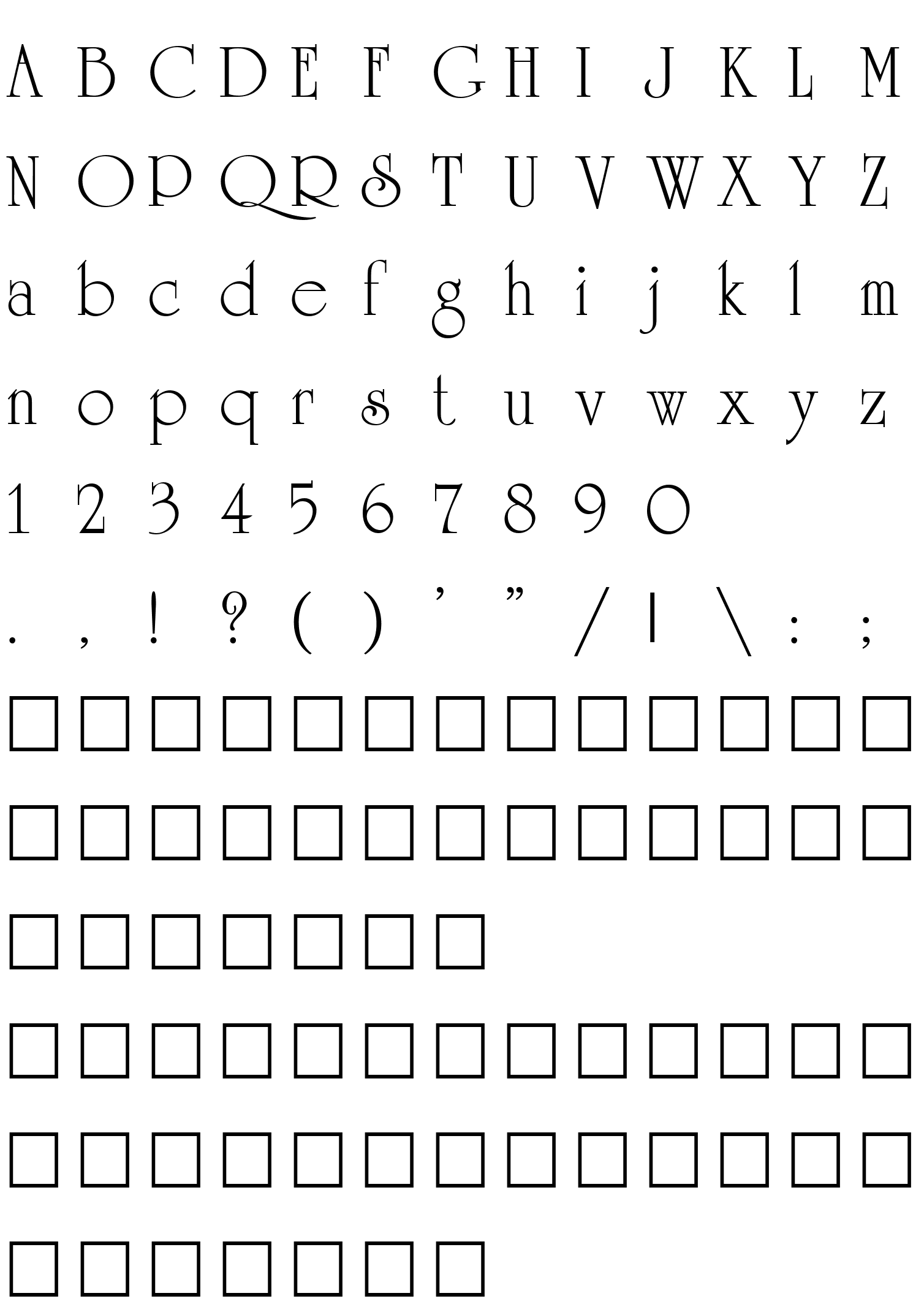 Шрифт CyrillicUniversity