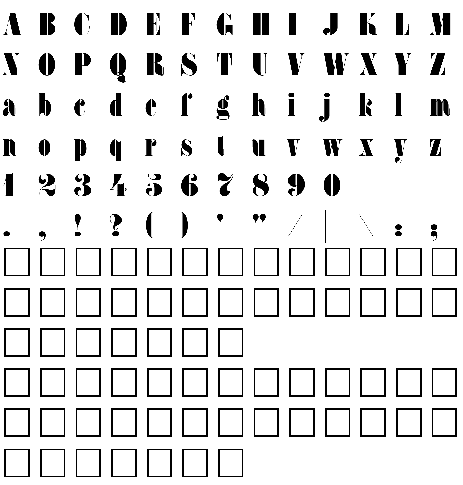 Шрифт FatFaceCTT